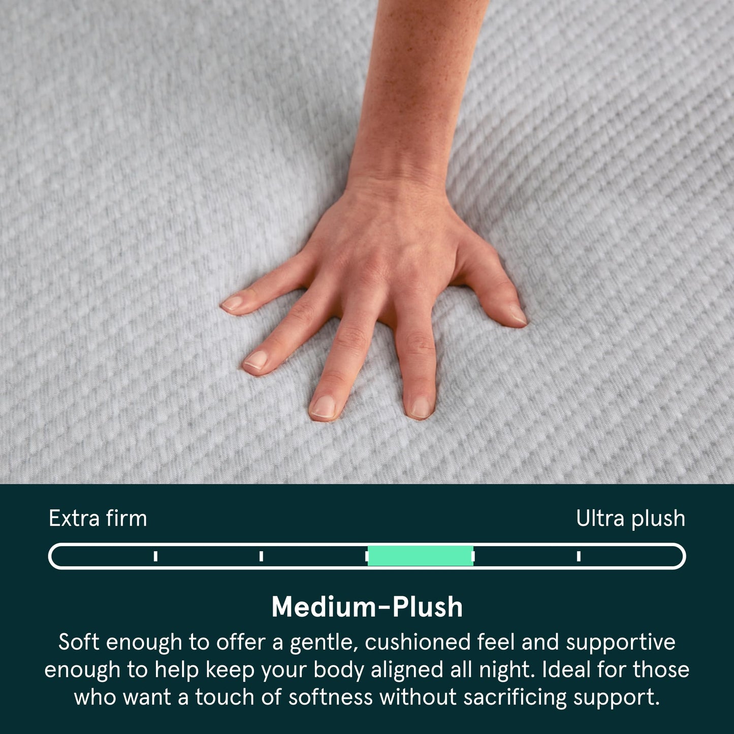 Kin by Tuft & Needle Medium Plush 10" Twin Hybrid Mattress, Cooling, Pressure Relief, and Individually-Wrapped Coils, 100 Night Trial, Fiberglass-Free, CertiPUR-US, 10-Year Limited Warranty