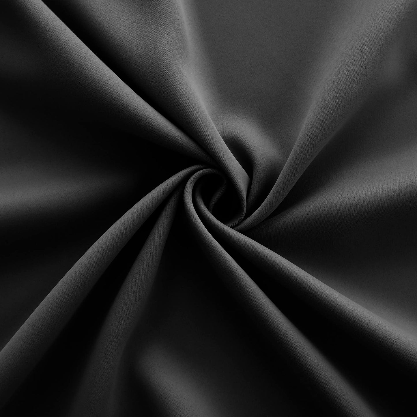 KOUFALL Black Curtains for Bedroom 63 Inch Length x 72 Inches Wide,Room Darkening Black Out Curtain 72x63 Inches Long