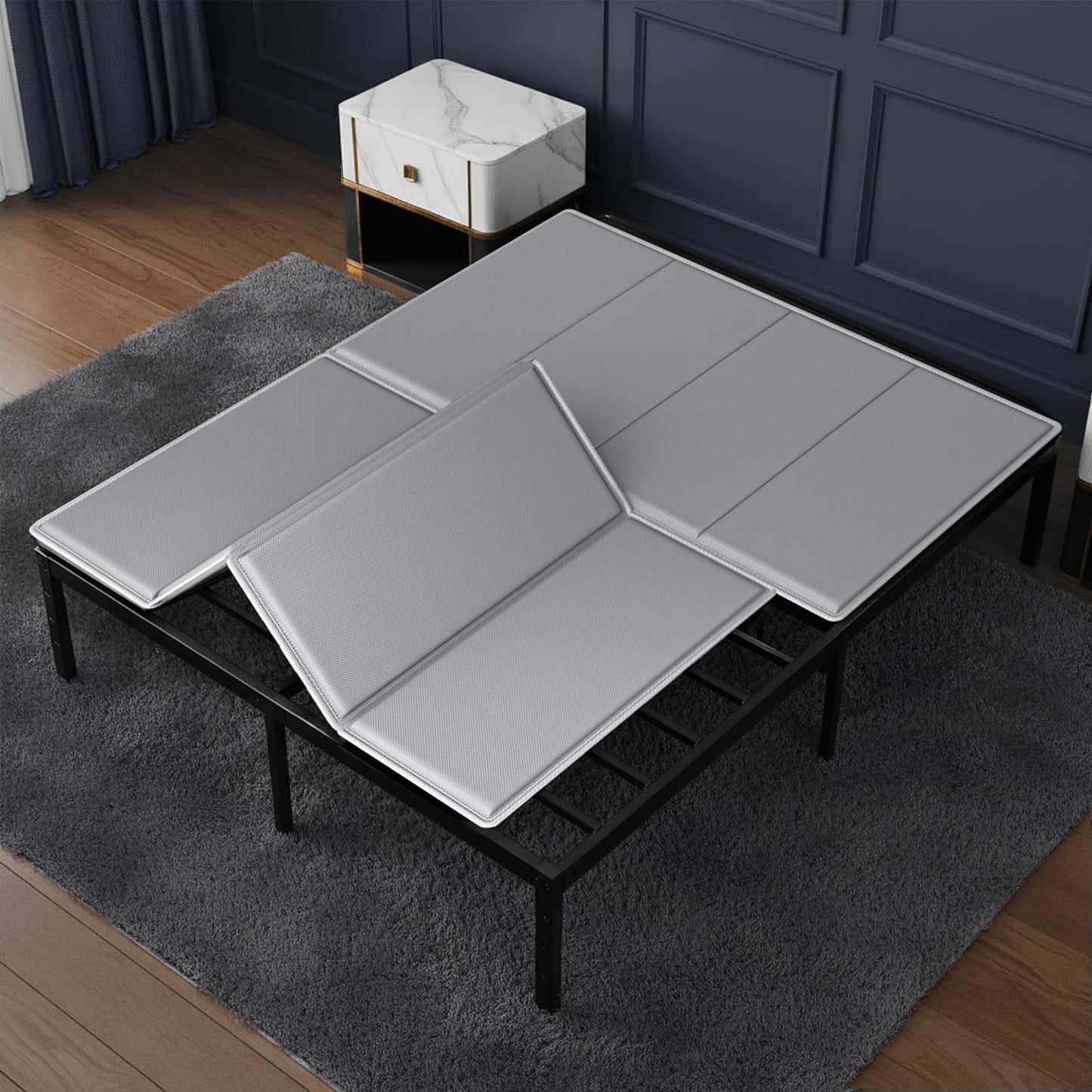 LAVEVE Heavy Duty 10mm Bunkie Board King Size 76'' x 80'', Breathable Bed Support Board to Prevent Sagging Mattress, with Anti-Slip Dots, Fits Metal Bed Frames, Slatted Frames, and Sofa Beds