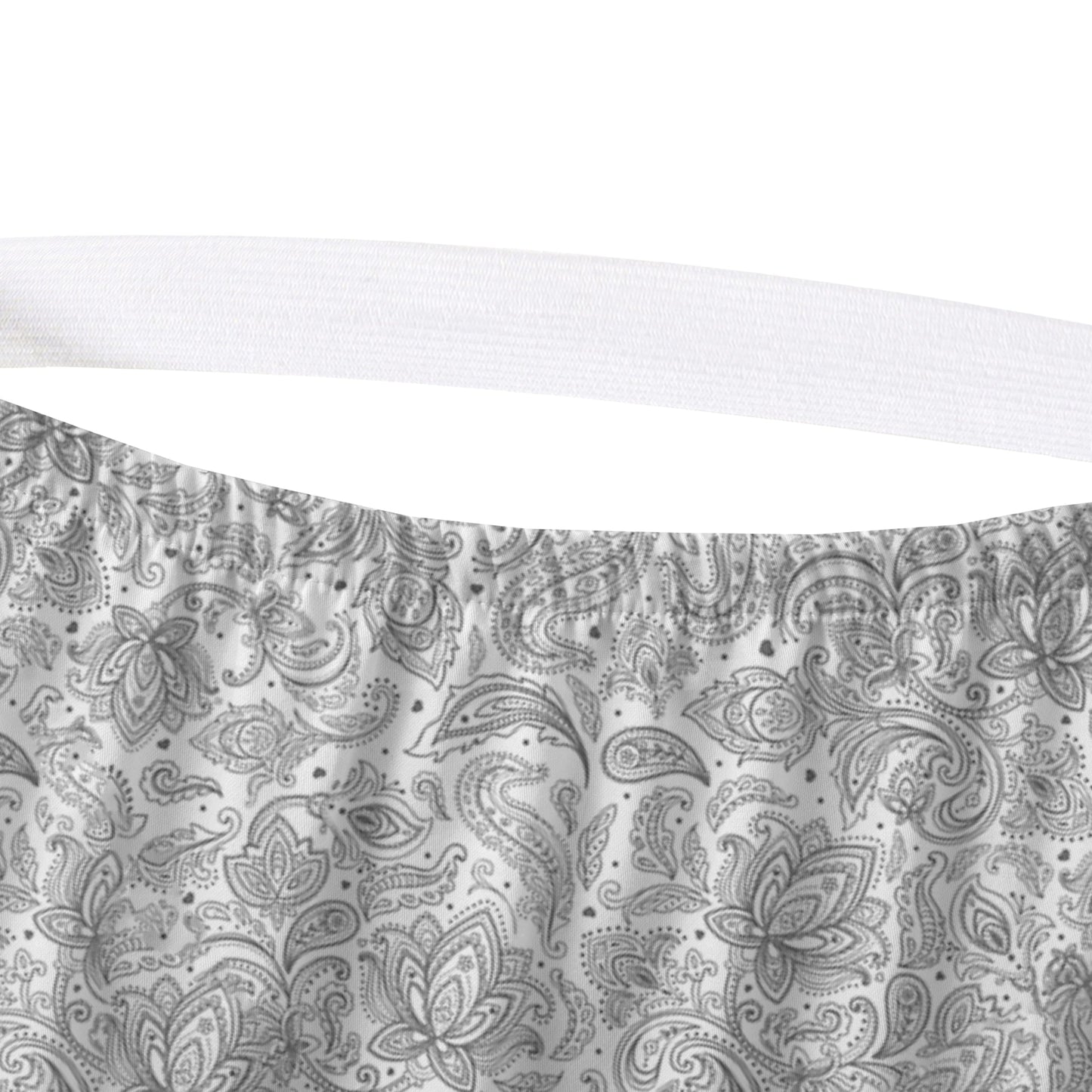 Elegant Comfort Softest and Coziest 6-Piece Sheet Set - 1500 Premium Hotel Quality Microfiber - Deep Pocket, Wrinkle Resistant 6-Piece Paisley Pattern Bed Sheet Set, Queen, Paisley Gray