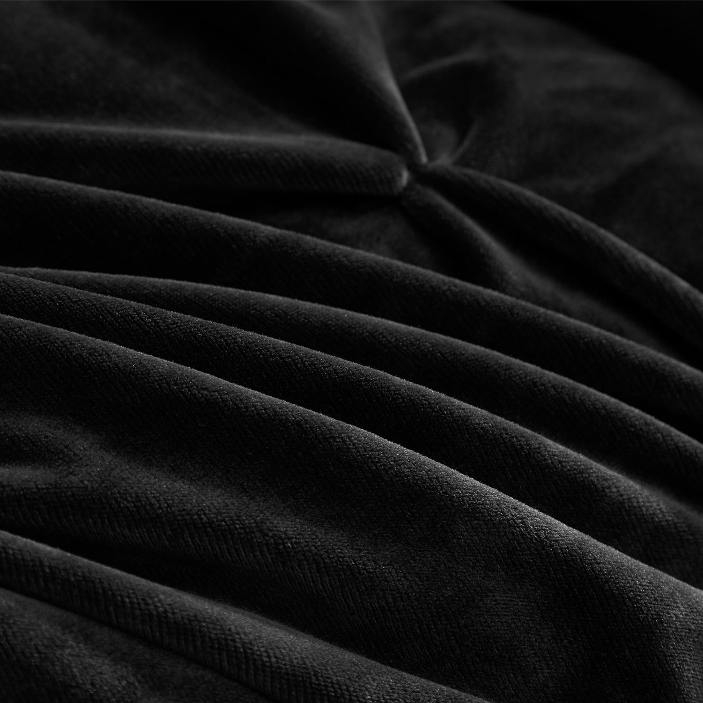 Juicy Couture Kiss Pleat Plush Micromink Black King Comforter Set - Cozy 3 Piece Bedding Ensemble