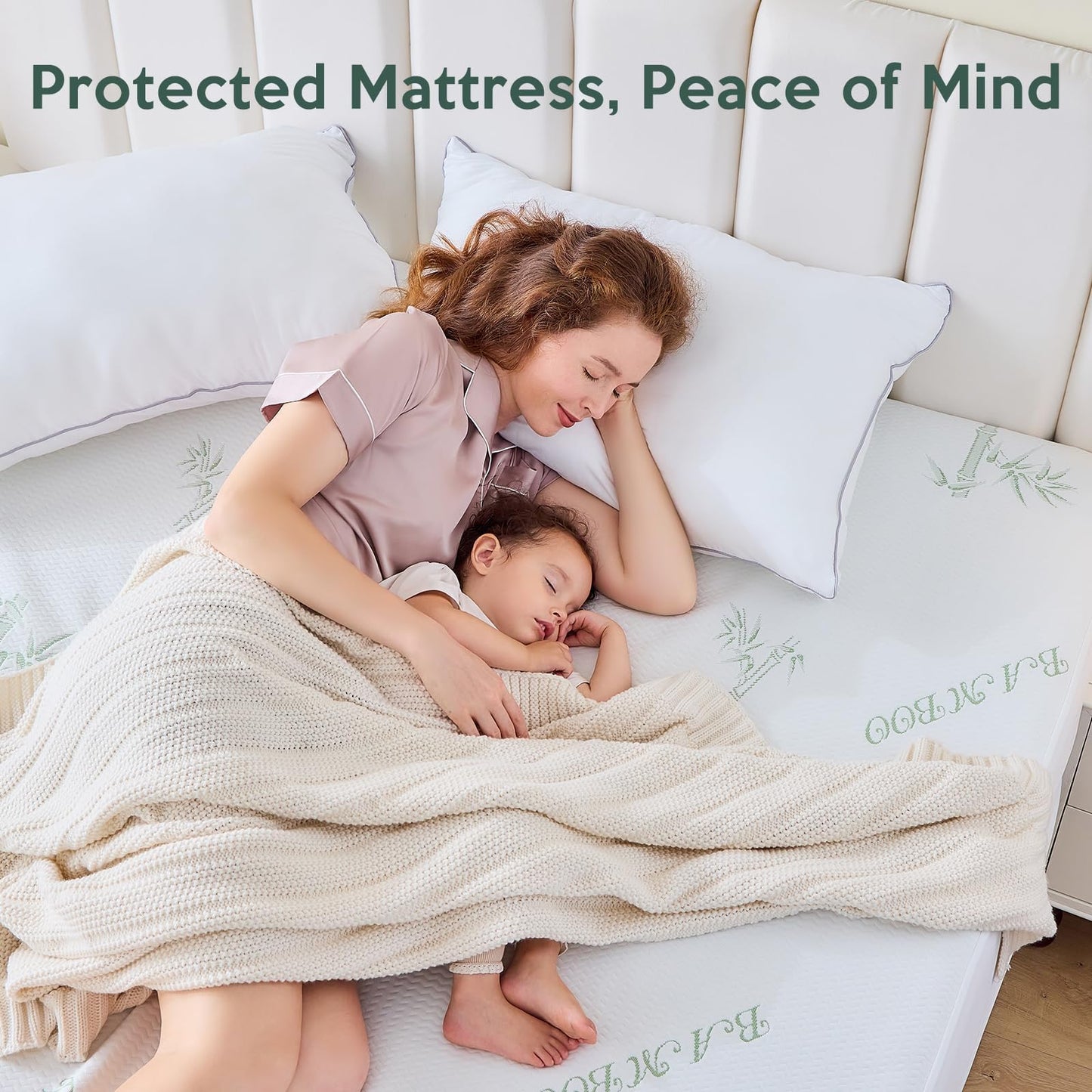 MUXHOMO 2 Pack Twin XL Mattress Protector, 100% Waterproof Mattress Cover Twin XL Size Bed, Cooling and Breathable Bed Pad Cover, Deep Pocket 8"-21"