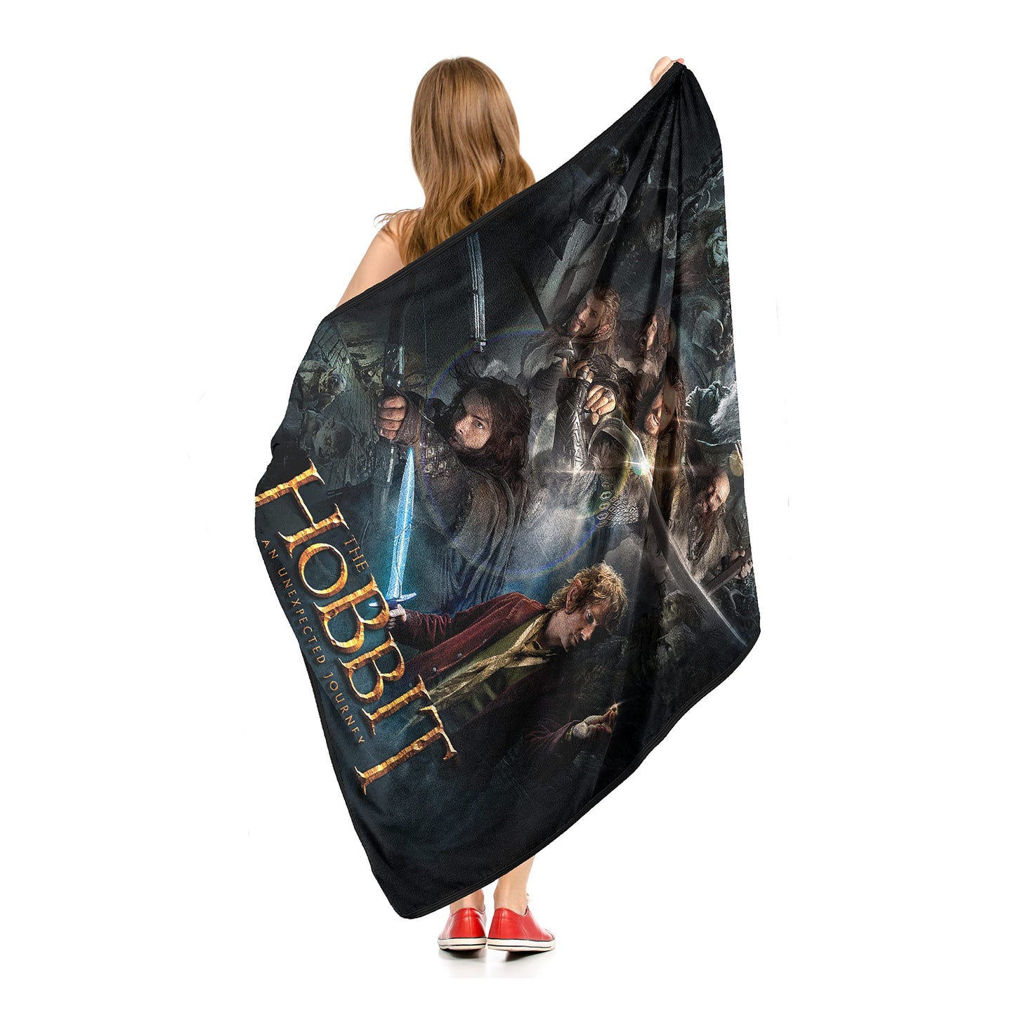 Northwest The Hobbit Micro Raschel Throw Blanket, 46" x 60", Unexpected Journey