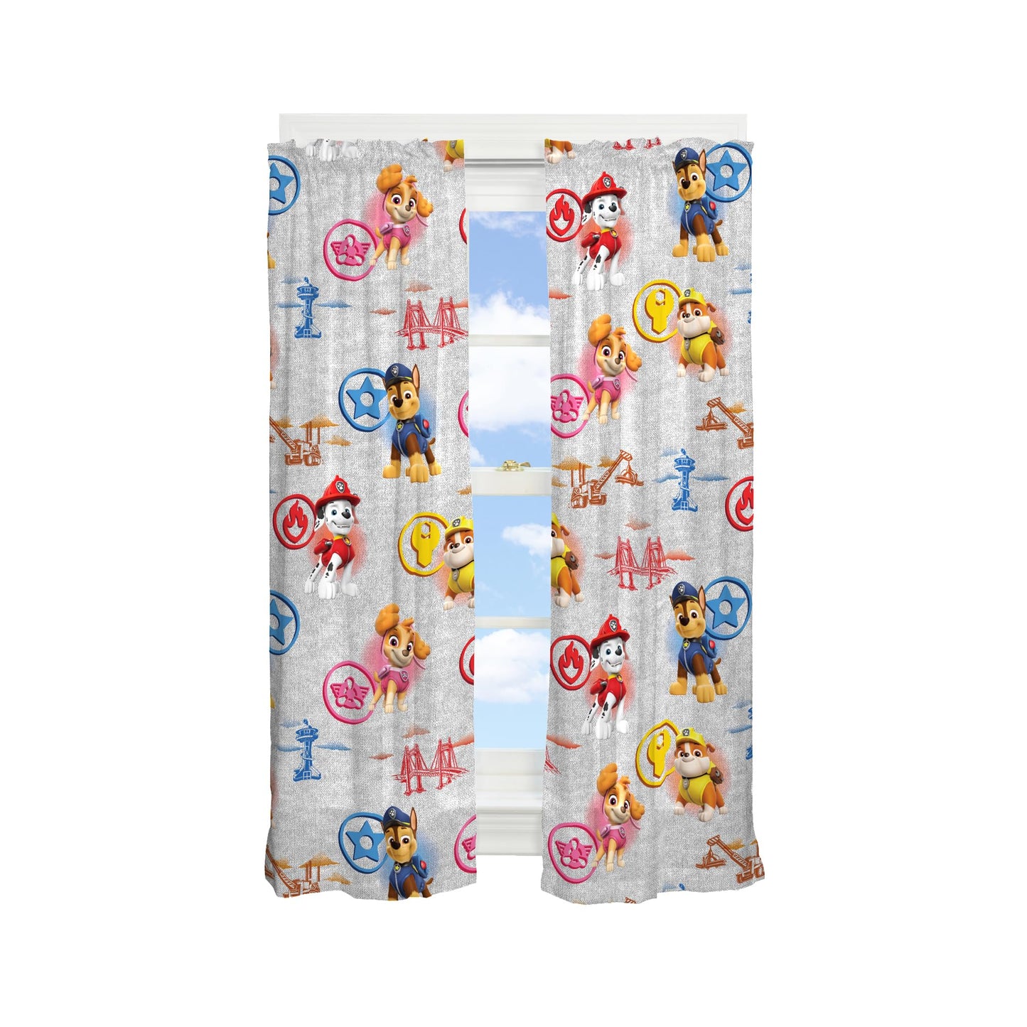 Franco Kids Paw Patrol Room Darkening Window Curtains Drapes Set 84 in x 63 in