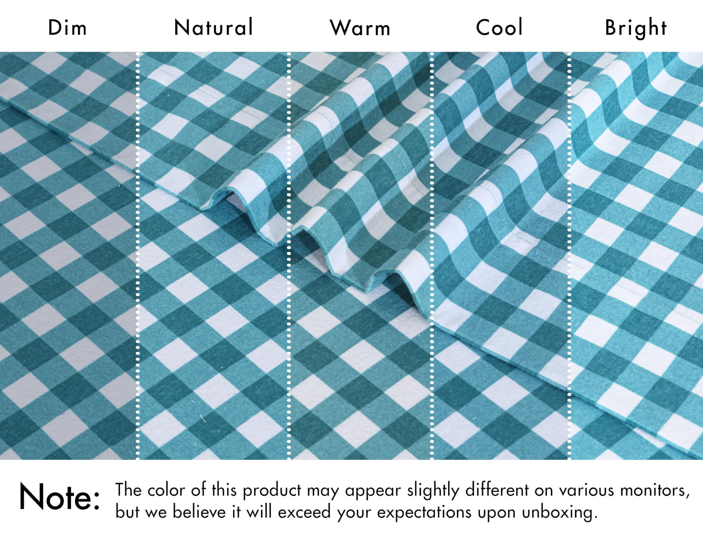 RUVANTI Flannel Sheets Queen Size - 100% Cotton Double Brushed Bed Sheets, Deep Pockets 16 Inches Queen Sheet Set, All Seasons Breathable & Extra Soft - Warm & Cozy, 4 Piece, Cabin Plaid