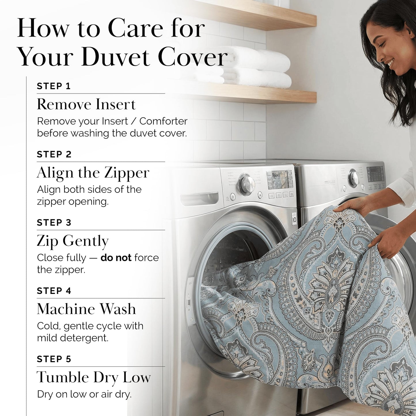 Southshore Fine Living, Inc. Reversible Paisley Cal King Duvet Cover Set, Oversized Boho California King Duvet Cover, Pet Hair Resistant Bedding, 2 Pillow Shams, Insert Not Included - Pure Melody Aqua