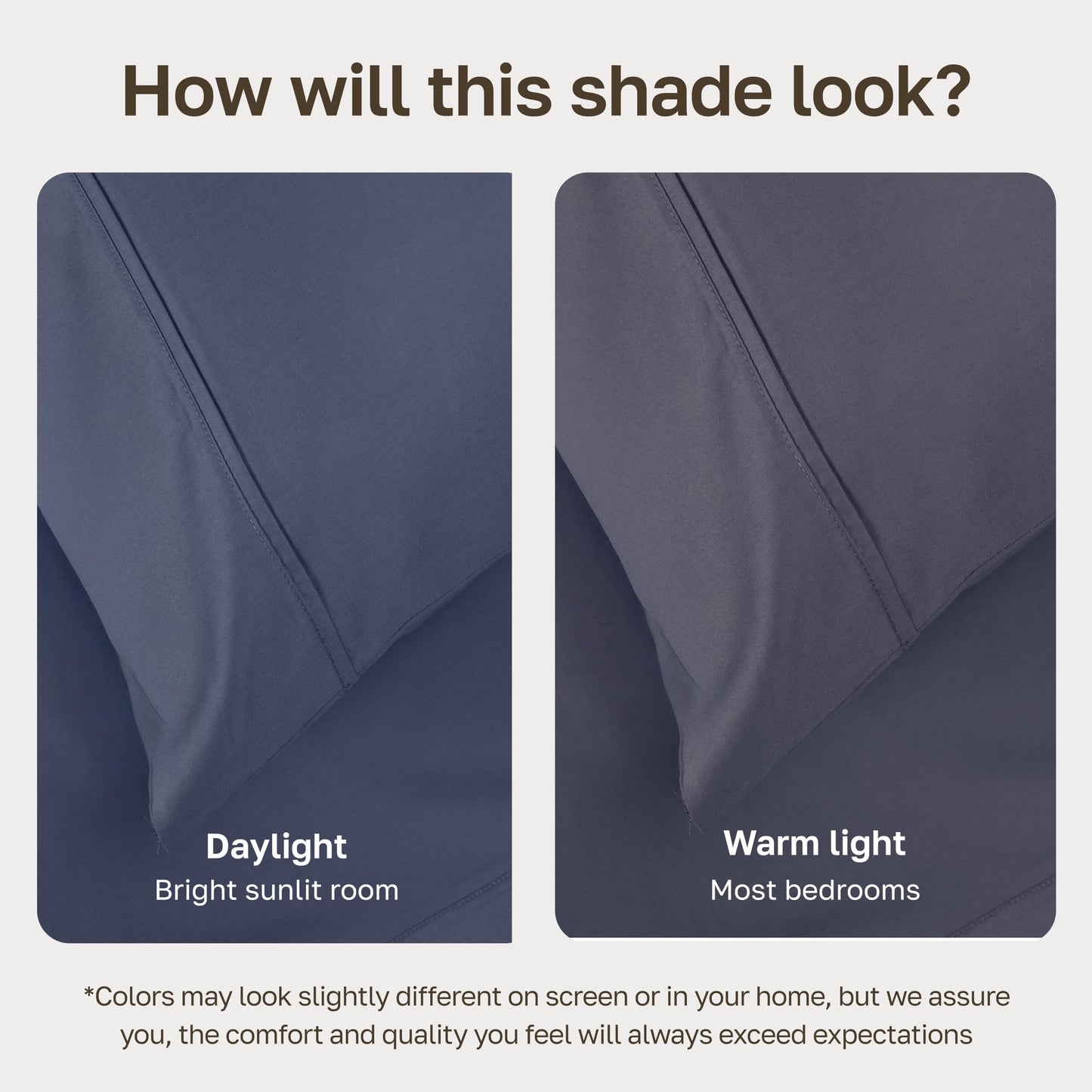 California Design Den Soft 100% Cotton Twin Size Bed Sheets Set, 400 Thread Count Good Housekeeping Award Winner, Smooth Sateen Finish, Cozy and Durable Twin Bedding Set - Indigo Dusty Blue