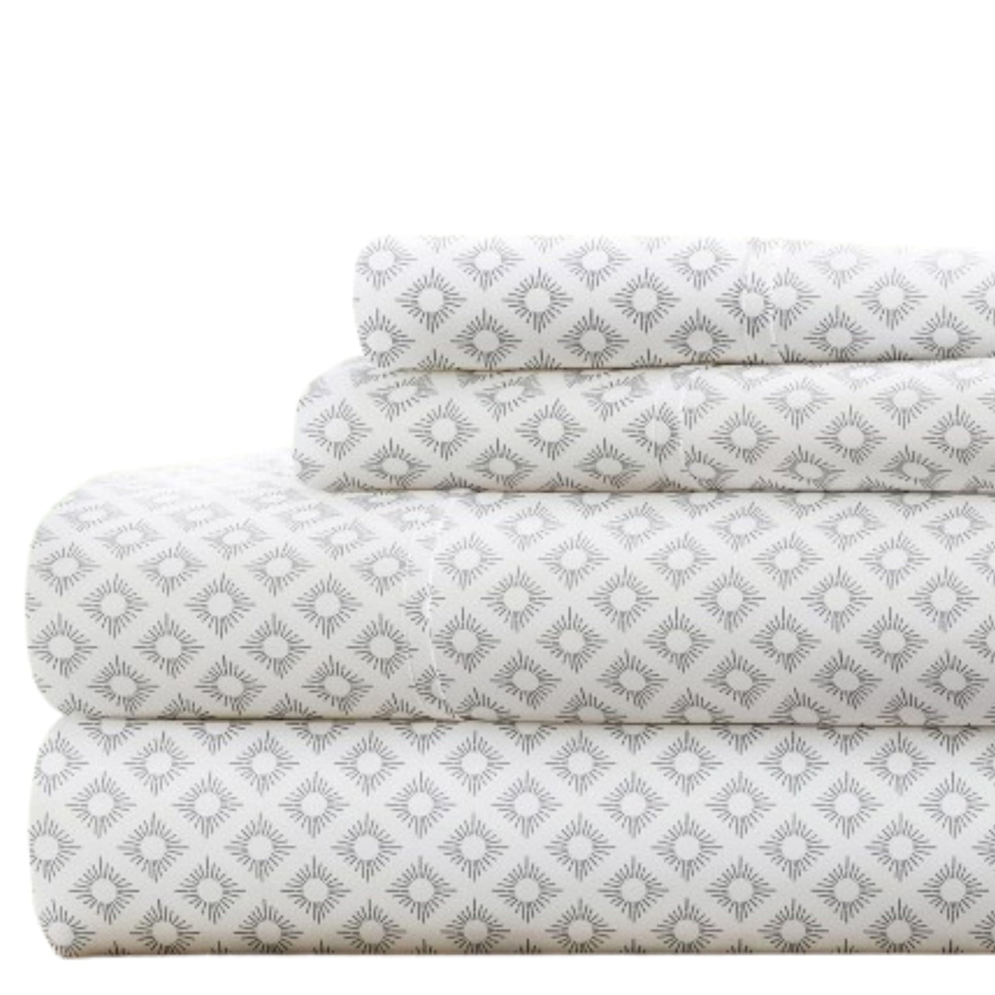 Linen Market 4 Piece Full Bedding Sheet Set (Gray Polaris) - Sleep Better Than Ever with These Ultra-Soft & Cooling Bed Sheets for Your Full Size Bed - Deep Pocket Fits 16" Mattress