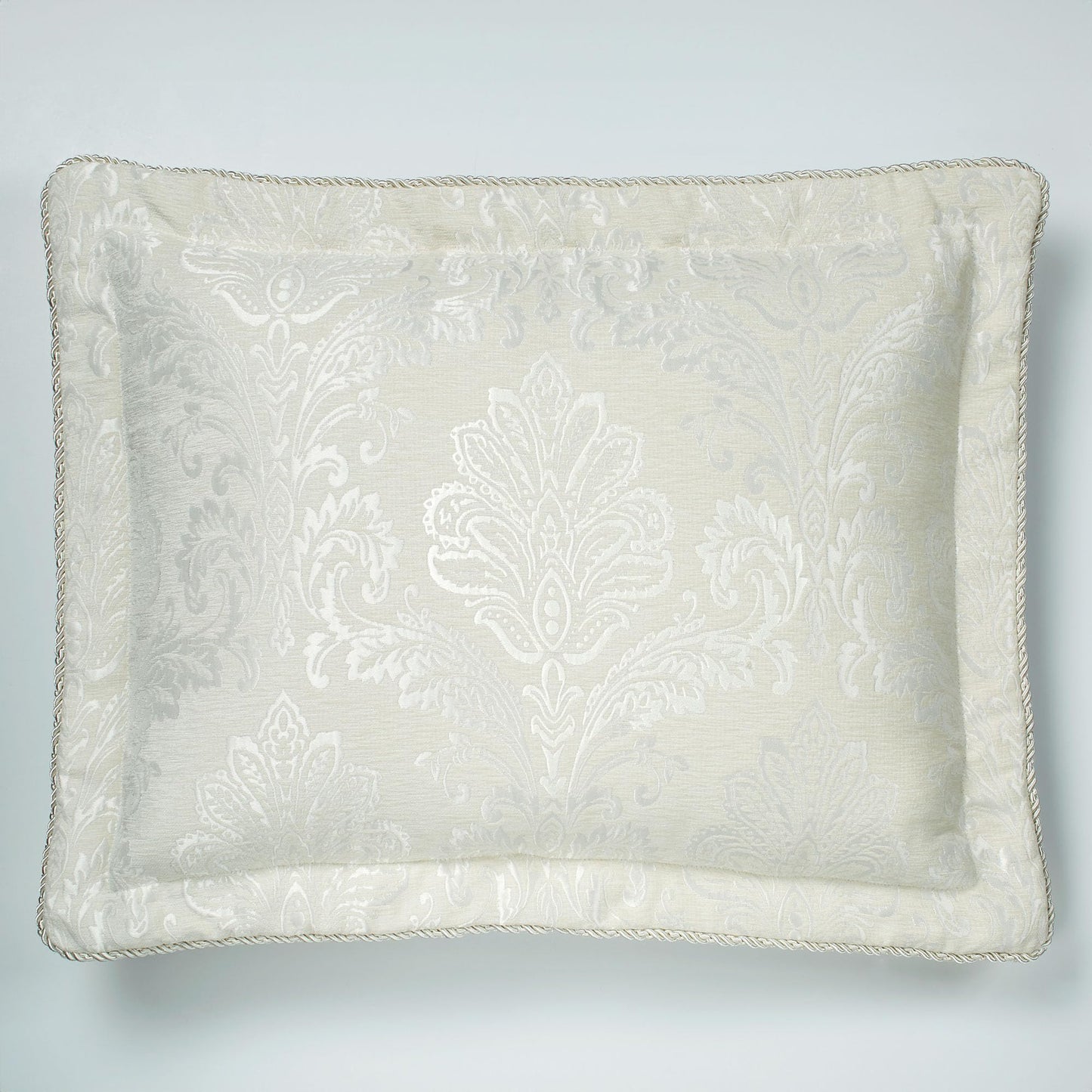 Touch of Class Camelot Luxury Bedding | Neutral Soothing Ivory | Matte Satin Damask on Richly Textured Jacquard-Woven Chenille | Designed 3 Piece Set Includes Cal King Bedspread and 2 King Shams