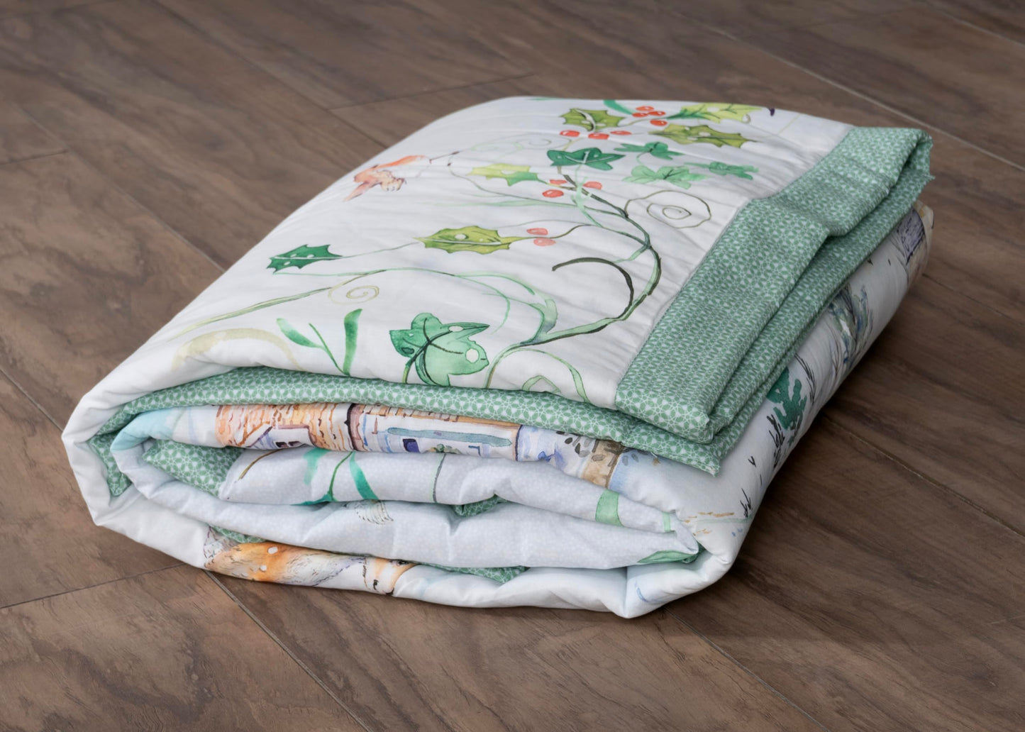 Maison d' Hermine Throw Blanket for Couch Lightweight Soft Warm Breathable Cotton Throw Blankets for Bed Girls Boys Women Men Gift Sofa Travel Living Room Spring Summer (Snowy World, 60" X 80")