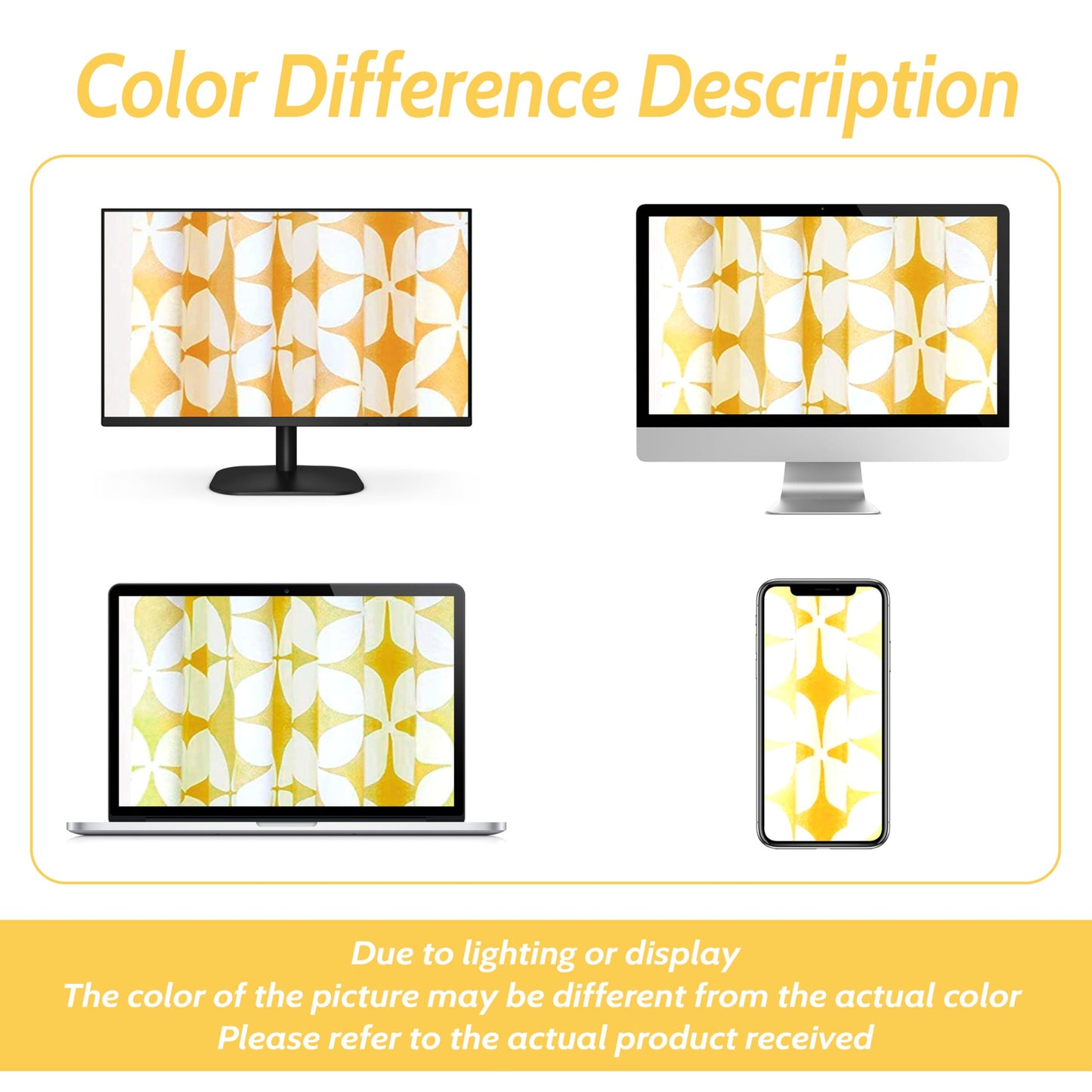 DriftAway Amelia Thermal Blackout Room Darkening Grommet Window Curtains Retro Geo Pattern Round Circle Star Print Set of 2 Panels Each 52 Inch by 84 Inch Yellow