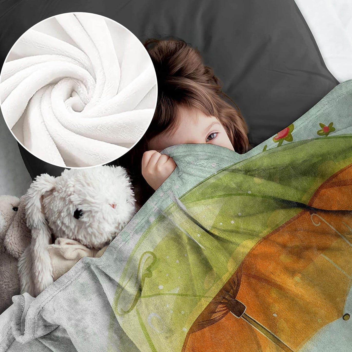 Frog Flannel Blanket for Women & Men, Adults - Soft, Warm & Cozy Frog Decor Throw Blanket - 60" x 50"