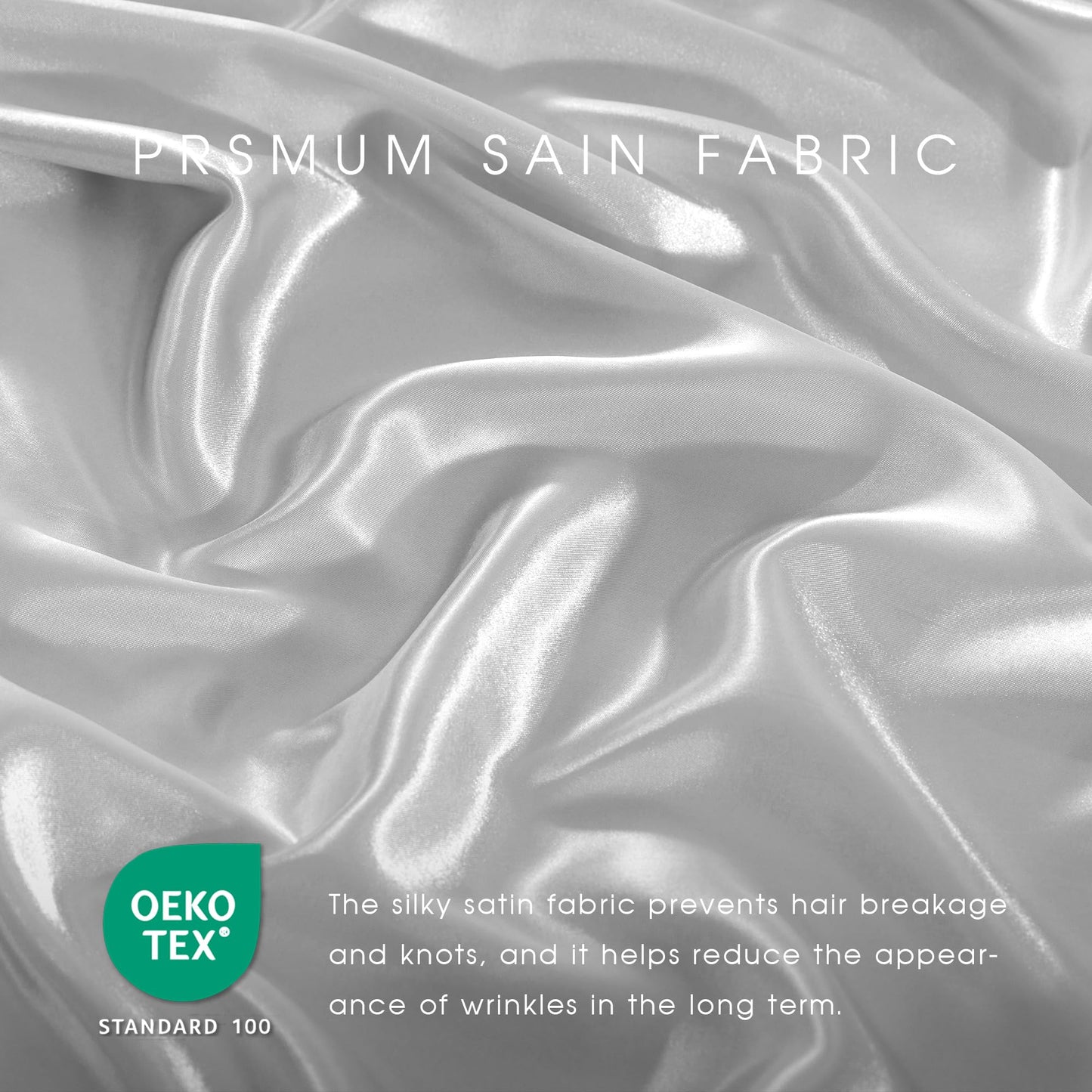 FreshCulture Satin Sheets Full Size - 4 Piece Luxury Soft Silky Full Size Bed Sheets, Similar to Silk Bed Sheet Set with 1 Deep Pocket Fitted Sheet, 1 Flat Sheet & 2 Pillowcases (Silver Grey)