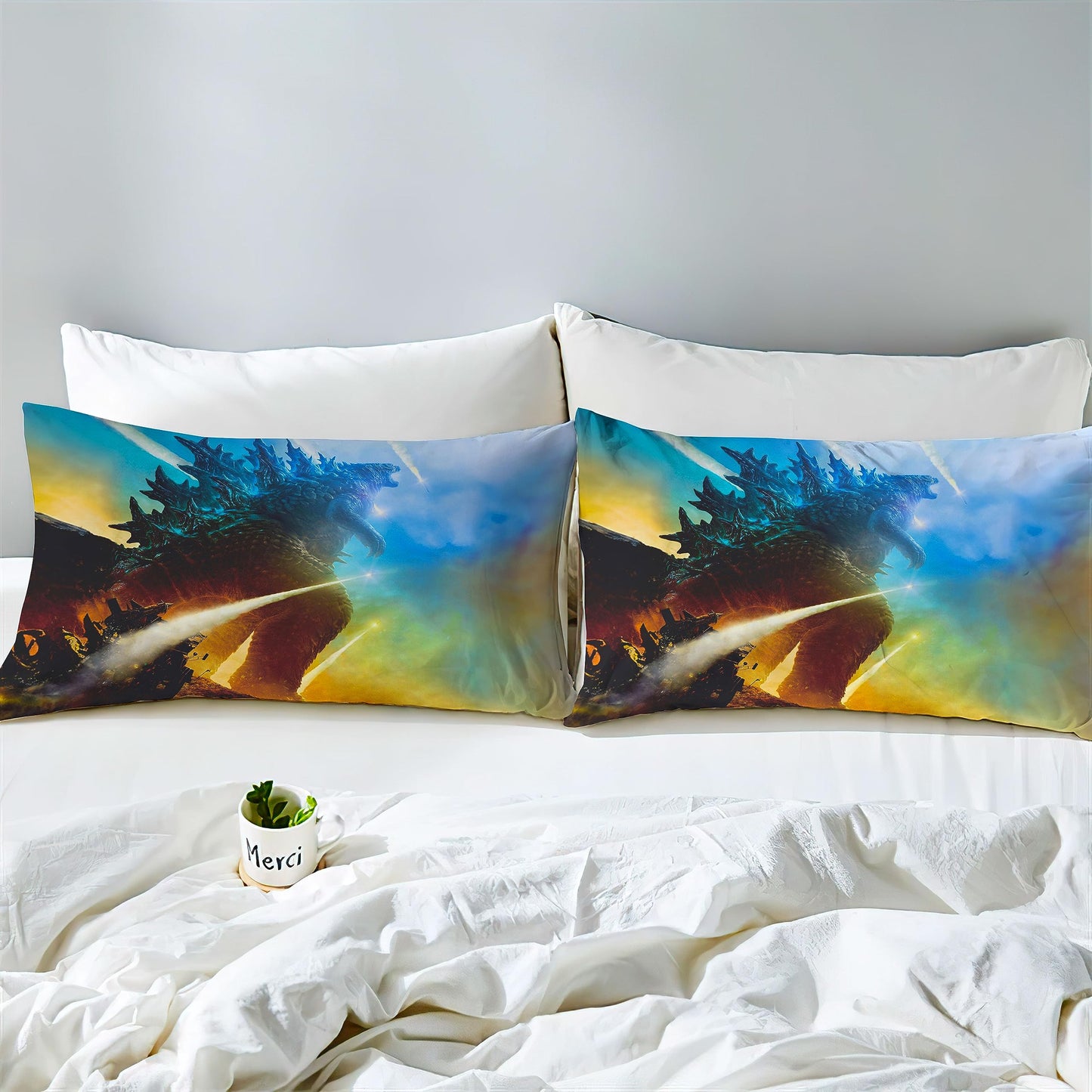 Duvet Cover Set Boys Queen Size Dinosaur Quilt Cover Bedding Set 3D for Men Kids Microfiber 1 Piece Comforter Cover with Zipper Closure 2 Pieces Pillow Shames No Comforter Included (Dino24, Twin)