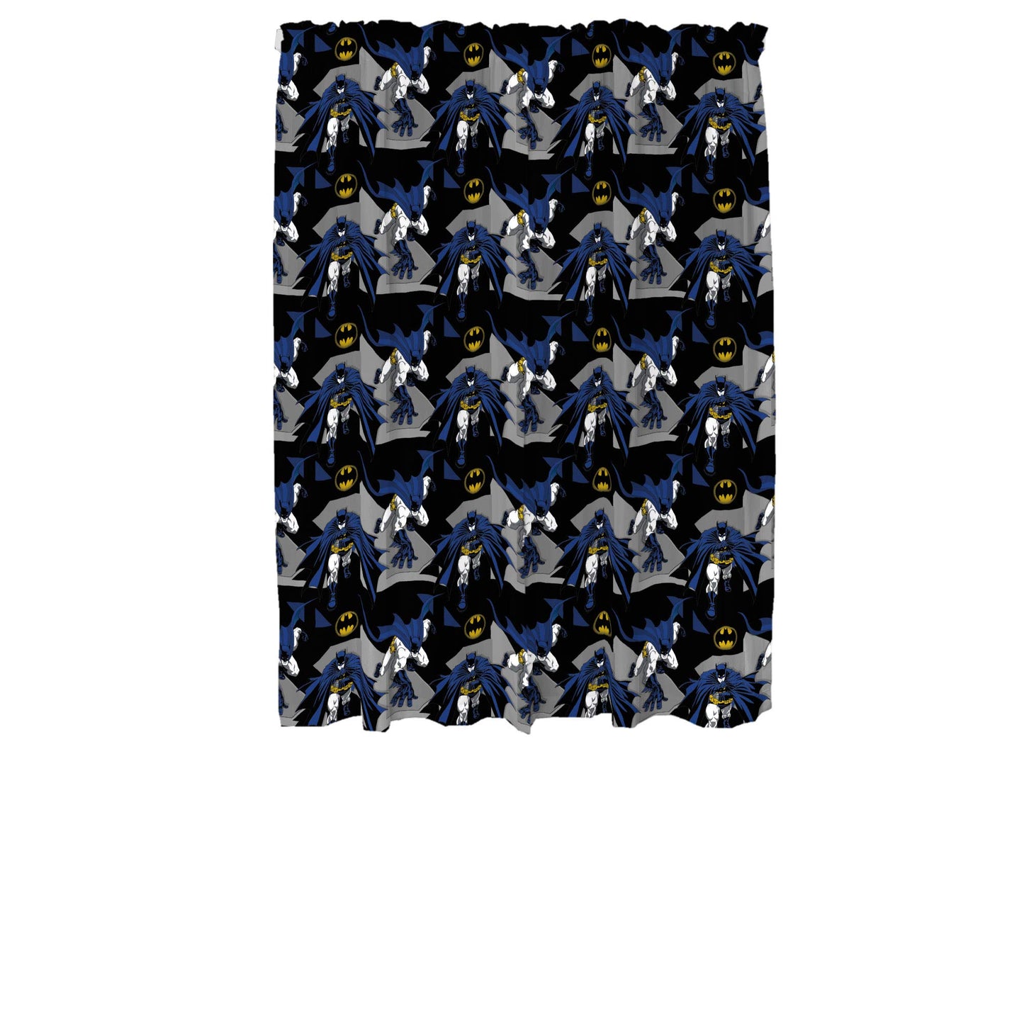Franco Kids Room Window Curtains Drapes Set, 82 in x 63 in, Batman