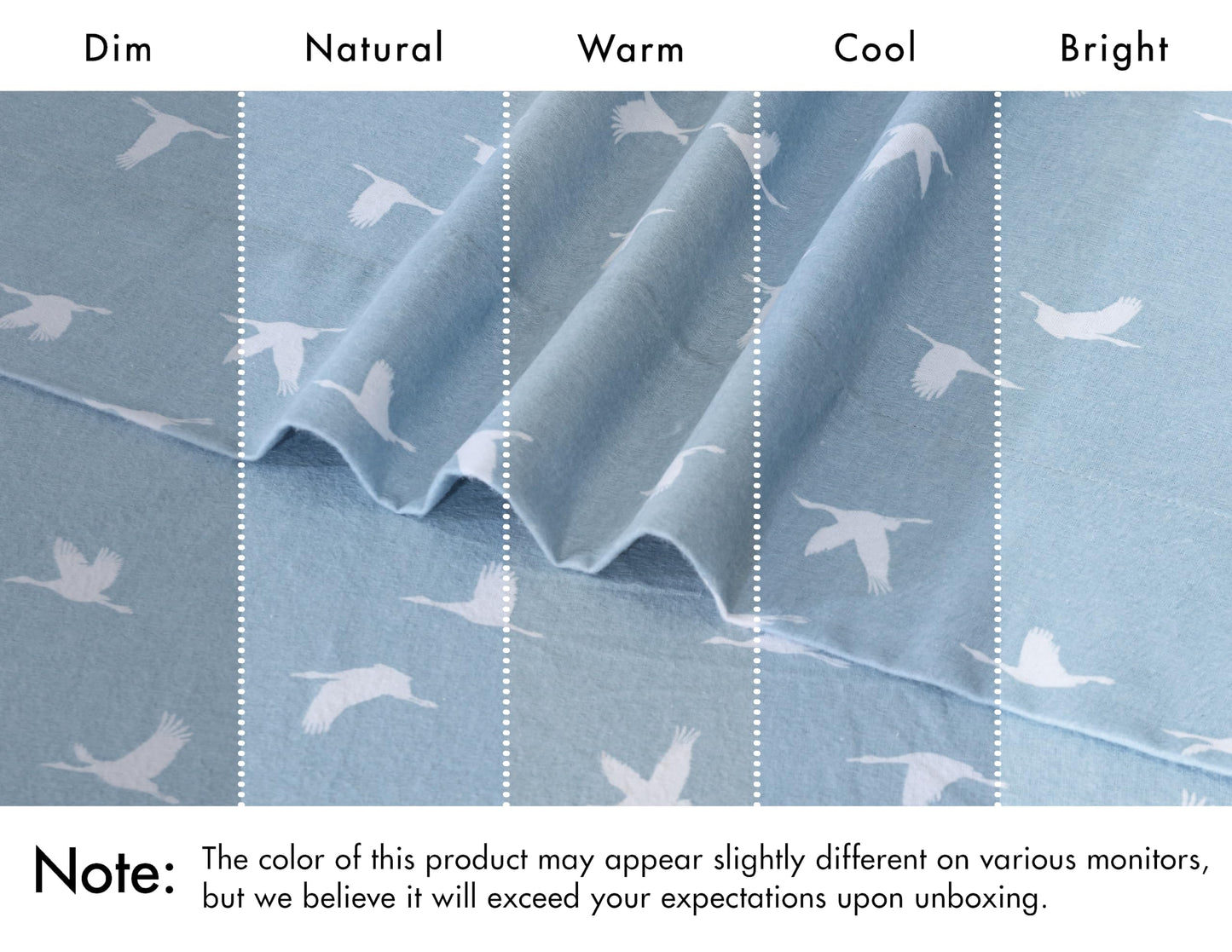 RUVANTI Flannel Sheets Queen Size - 100% Cotton Double Brushed Bed Sheets, Deep Pockets 16 Inches Queen Sheet Set, All Seasons Breathable & Extra Soft - Warm & Cozy, 4 Piece, We Fly