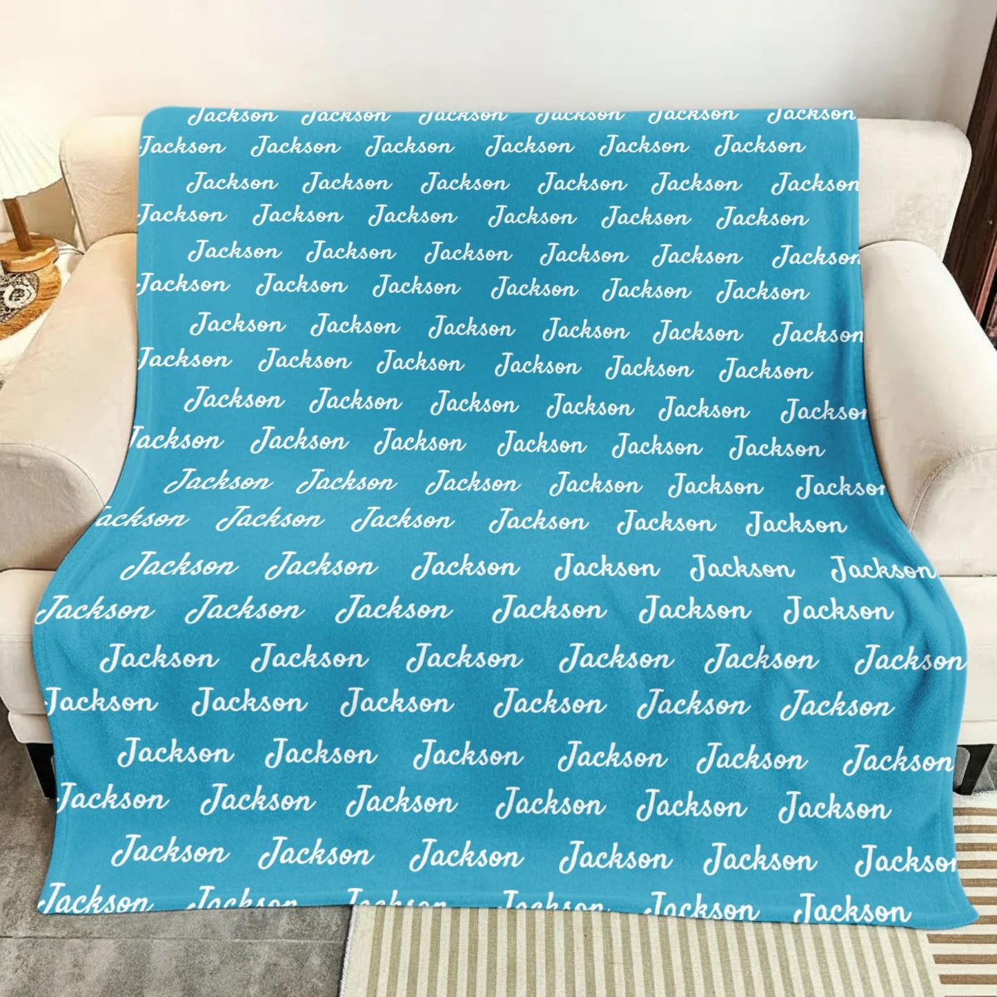 Ships Next Day, Personalized Baby Blankets for Boys Girls- Printed in USA, Custom Name Blanket Super Soft Plush Fleece, Customized Christmas Easter Gifts for Kids, Newborns, Toddlers