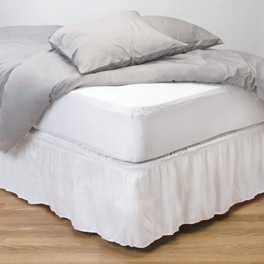 Home Details Twin Deluxe Mattress Protector | Full Zipper Encasement | Waterproof | Stretch Fit 12” Depth | White