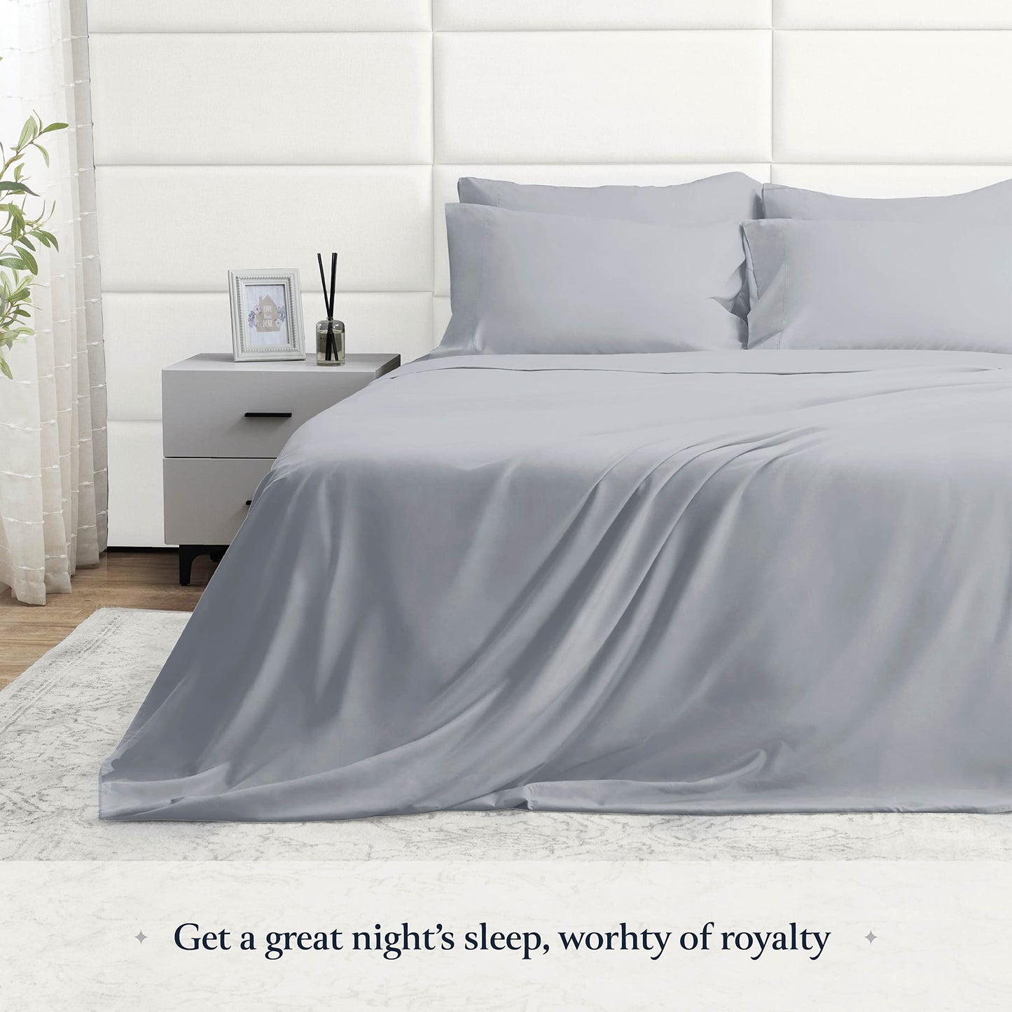 BELADOR Silky Soft Cali King Sheet Set -Luxury 6 Piece Bed Sheets for California King Size Bed, Secure-Fit Deep Pocket Sheets with Elastic, Breathable Hotel Sheets & Pillowcase Set, Wrinkle Free
