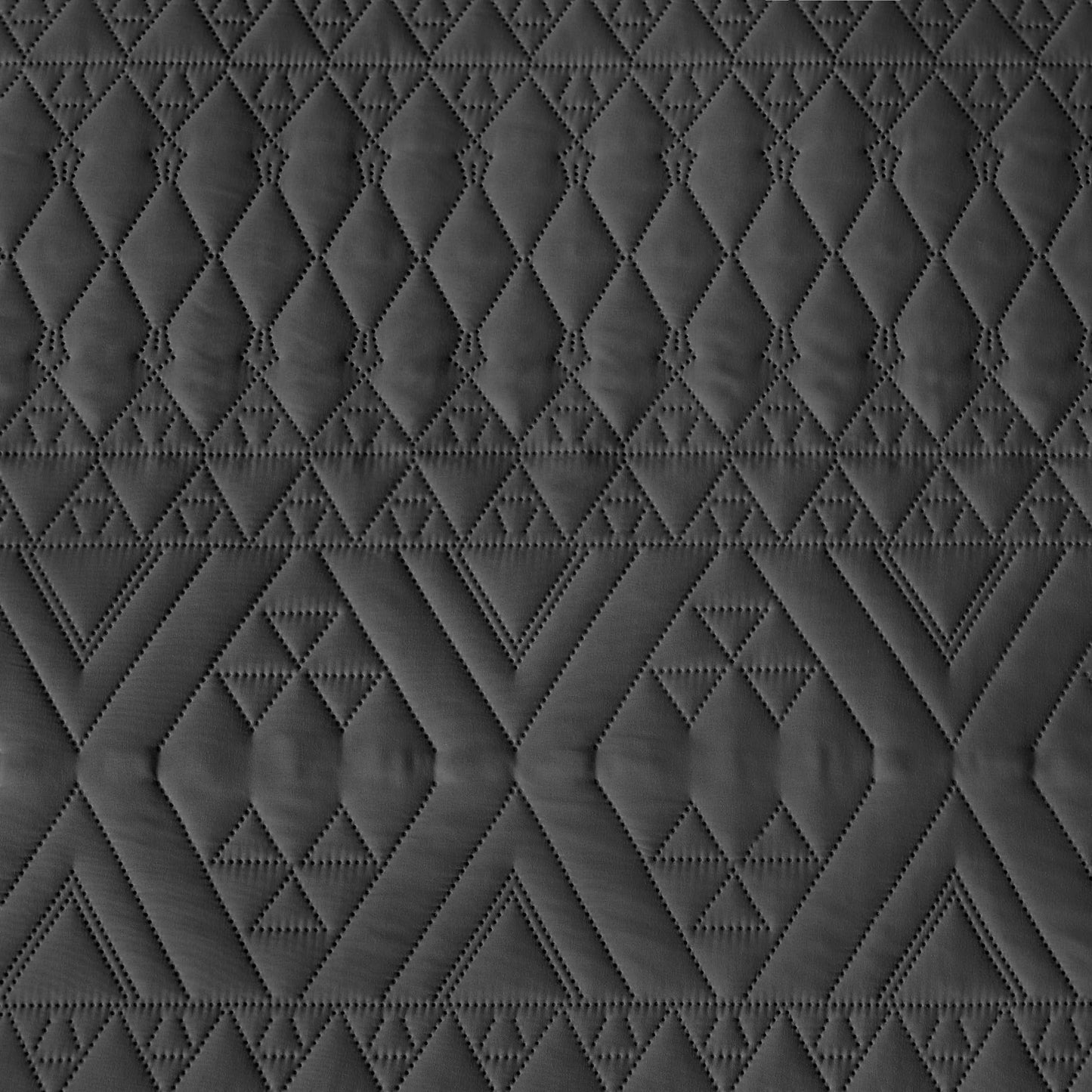 akkialla King/Cal King Size Quilt Bedding Set,Black Lightweight Microfiber Soft Bedspread,Modern Style Geometric Pattern Coverlet Set for All Seasons,3 Piece(1 Quilt,2 Pillow Shams)