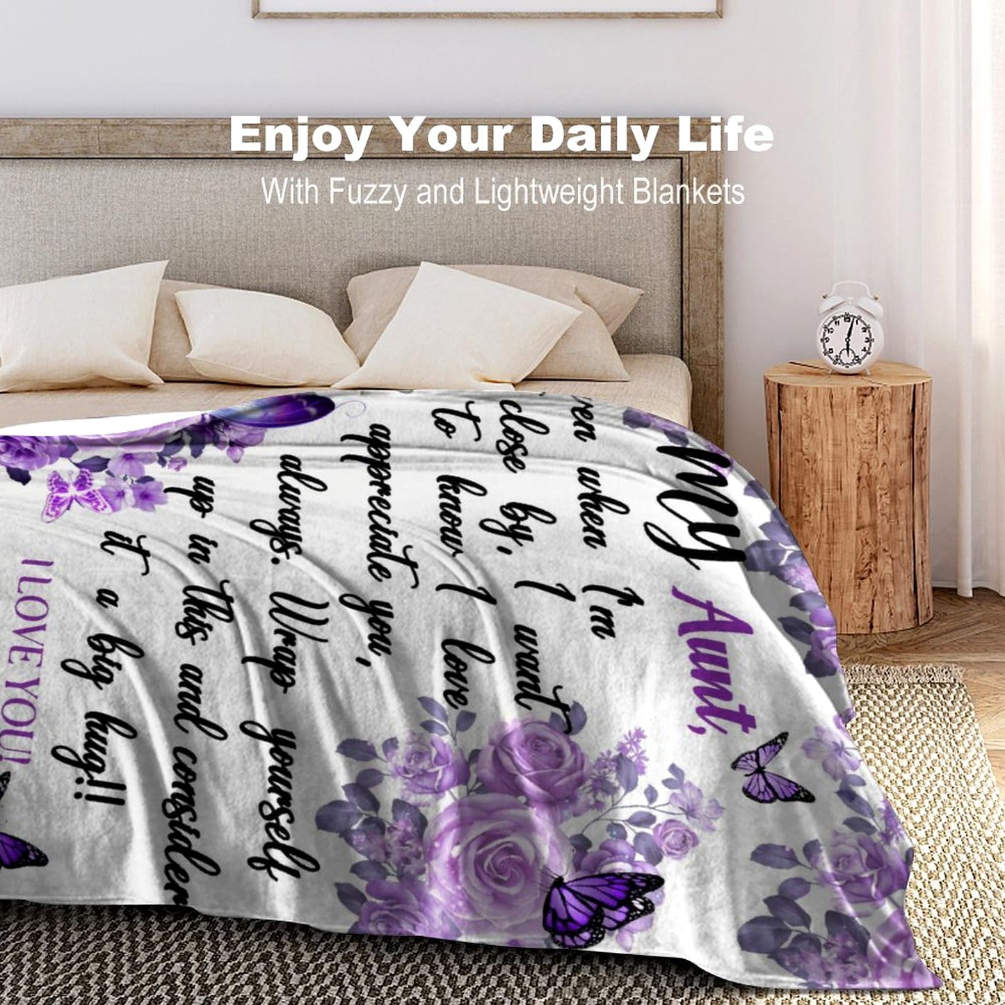 XeaGiasy to My Aunt Blanket from Niece Nephew Best Auntie Gifts Flannel Throw Blankets for Birthday/Mothers Day 50"X40"