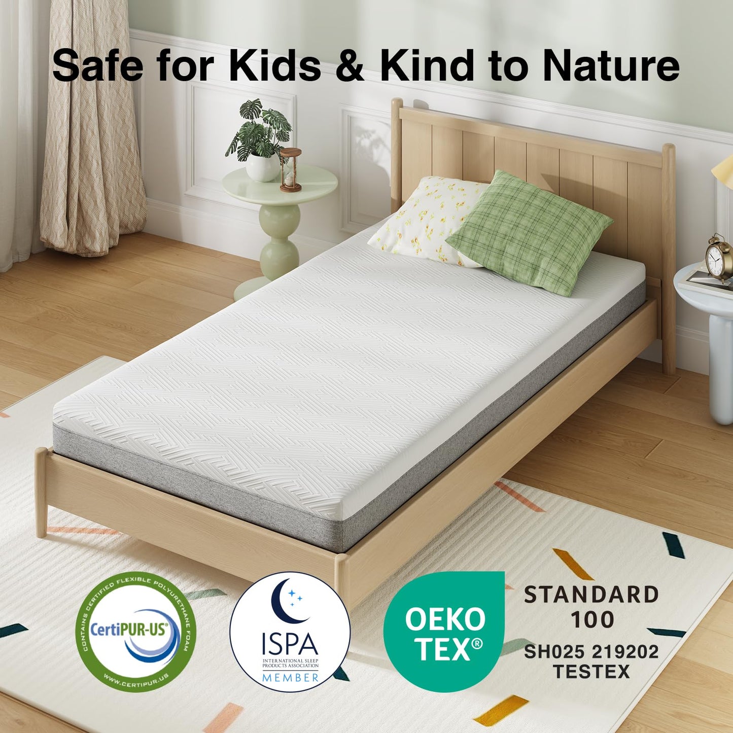 Novilla Twin Size Mattress, 6 Inch Twin Mattress, Gel-Infused Memory Foam Mattresses in a Box for Pain Relief & Enhanced Support & Cooling Sensation, CertiPUR-US Certified