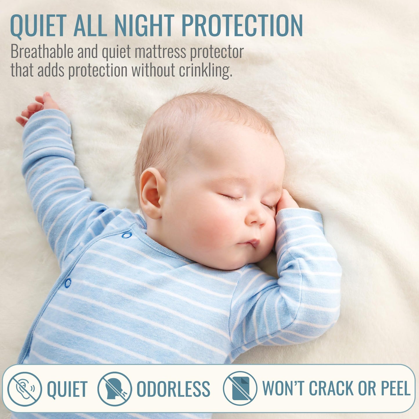DMI Waterproof Mattress Protector, Mattress Pad, Waterproof Mattress Cover, Bed Pad and Bed Cover, Contoured Fitted Sheet Fit, King, Package May Vary (Pack of 24)