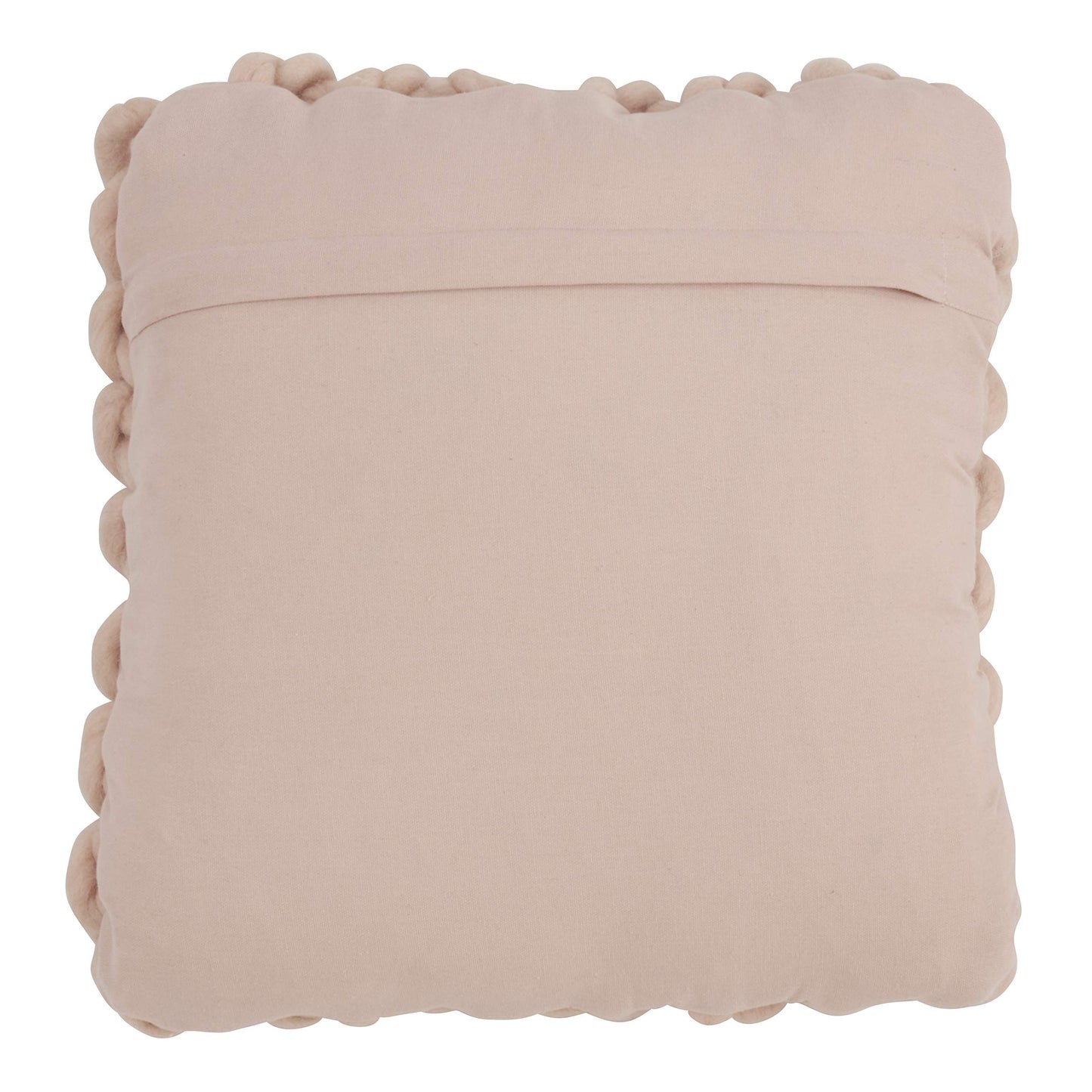 SARO LIFESTYLE Chunky Cable Knit Design Throw Pillow Cover, Pink, 18"