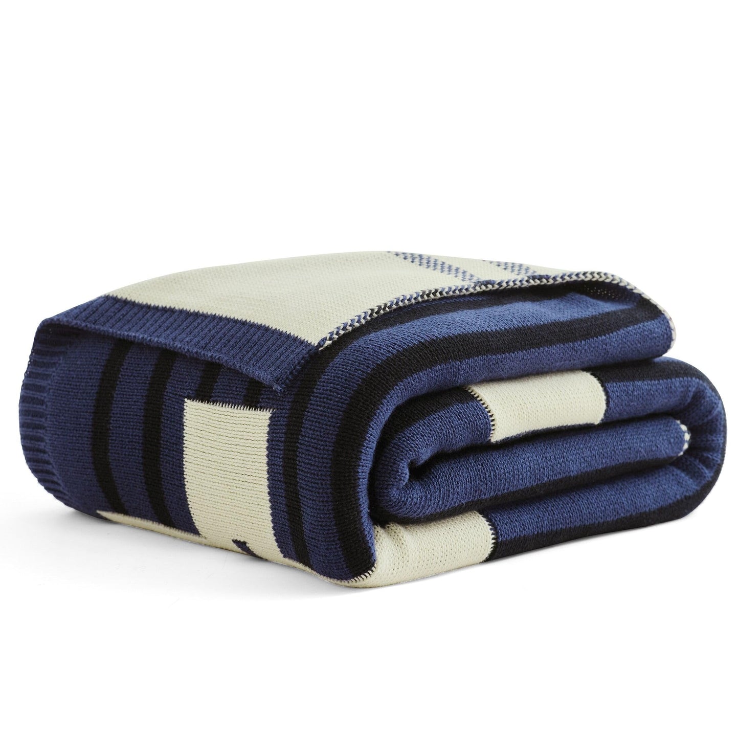 Pendleton Patriotic Throw Blanket - 100% Cotton Blanket, Jacquard Knit, Blue White & Red Americana Throw, 4th of July Independence Day (Brave Star)
