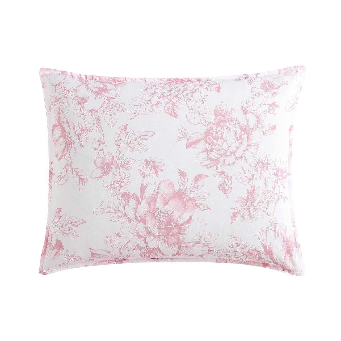 Laura Ashley – Queen Comforter Set, Soft Bedding with Matching Shams, Reversible Floral Room Decor, College Dorm Room Essentials (Delphine Pink)