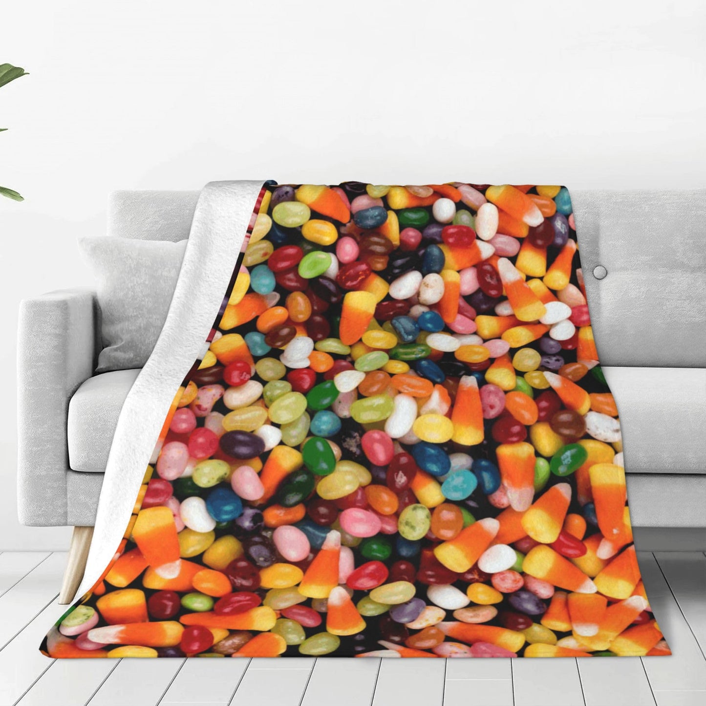 Funny Candy Blanket Funny Food Soft Throw Flannel Blankets for Bed Couch Bedroom Living Room 60"x50"
