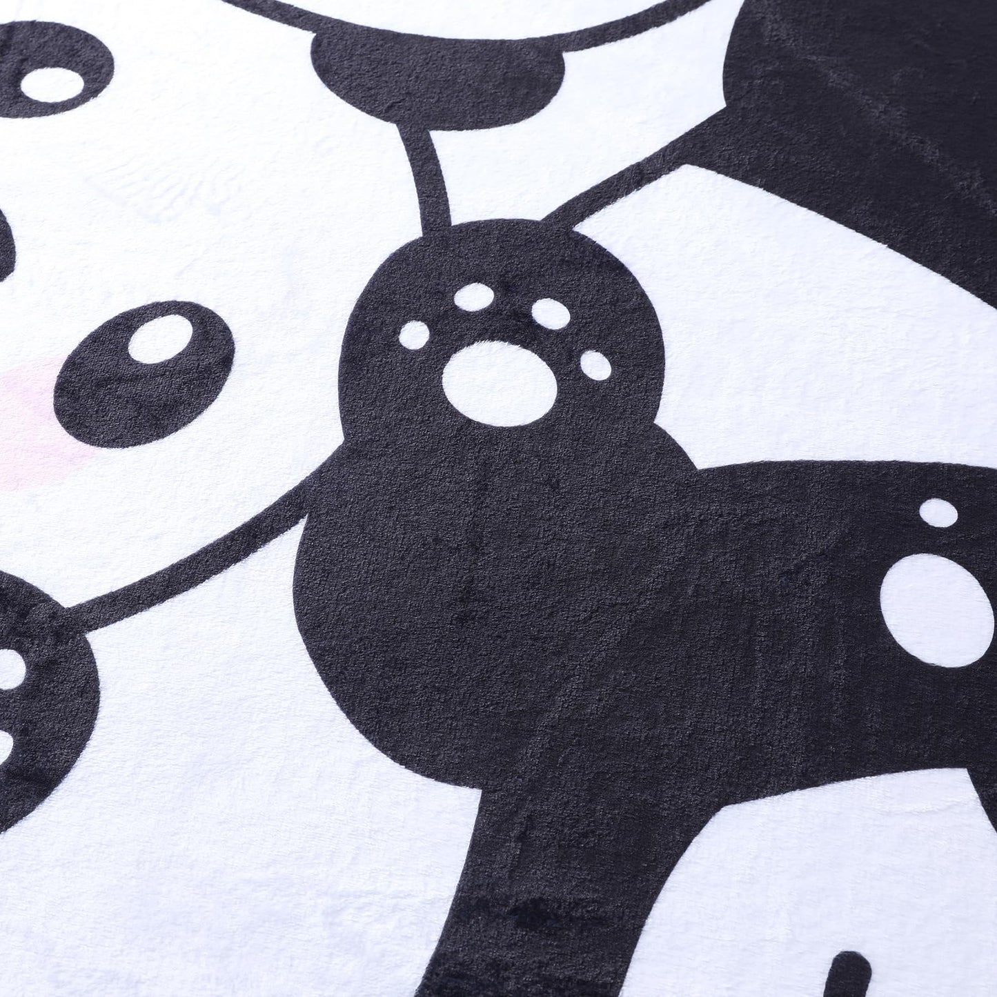 Panda Blanket Super Soft Cozy Blankets Pandas Gifts for Girls Kids Toddler Adults Fleece Throw Blanket Travel Blanket (Cute Panda, 50x60 Inches)