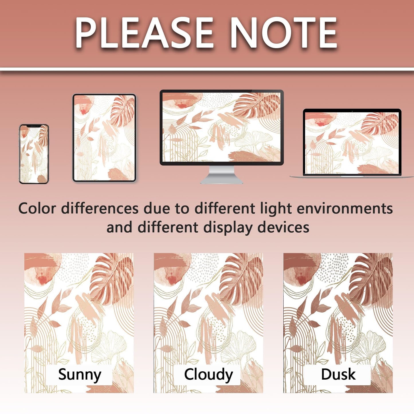 soeeao Coral Pink Shower Curtain Cute Girly Salmon Peach Mid Century Modern Shower Curtains for Girls Bathroom Decor, Waterproof Cloth Fabric with Hooks, 70" W x 72" L