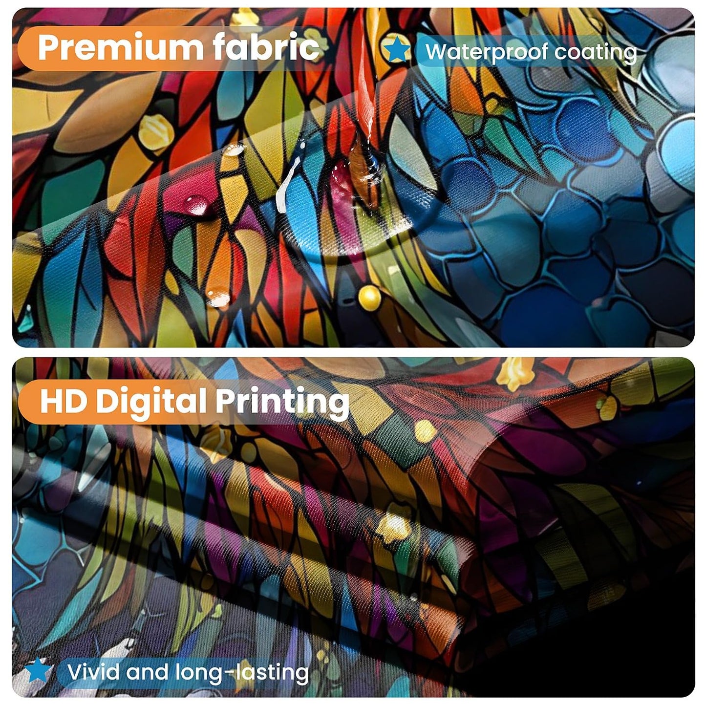 TANGXUNFA Colorful Christmas Tree-1 Shower Curtain for Bathroom, Water-Resistant Long Shower Curtain Set 72x72 Inch with Metal Grommets and 12 Metal Hooks