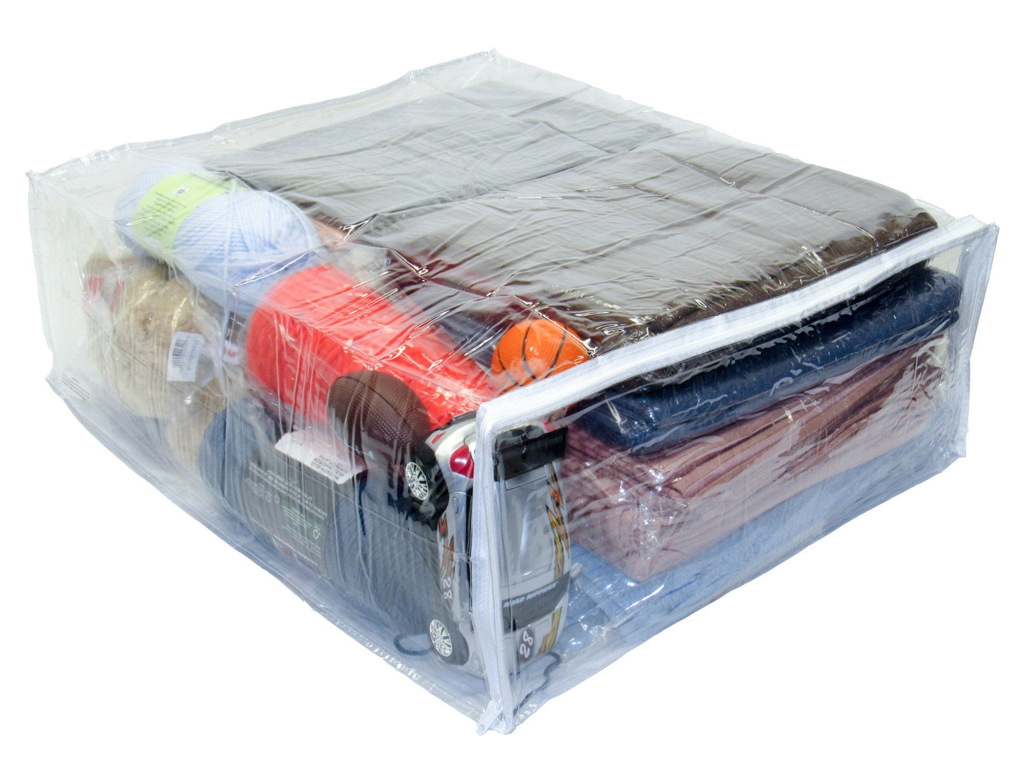 Oreh Homewares 5-Pack X-Large (20" x 23" x 8") Heavy Duty Vinyl Zippered Storage Bags (Clear) for Sweaters, Blankets, Comforters, Bedding Sets (15.9 Gallon)