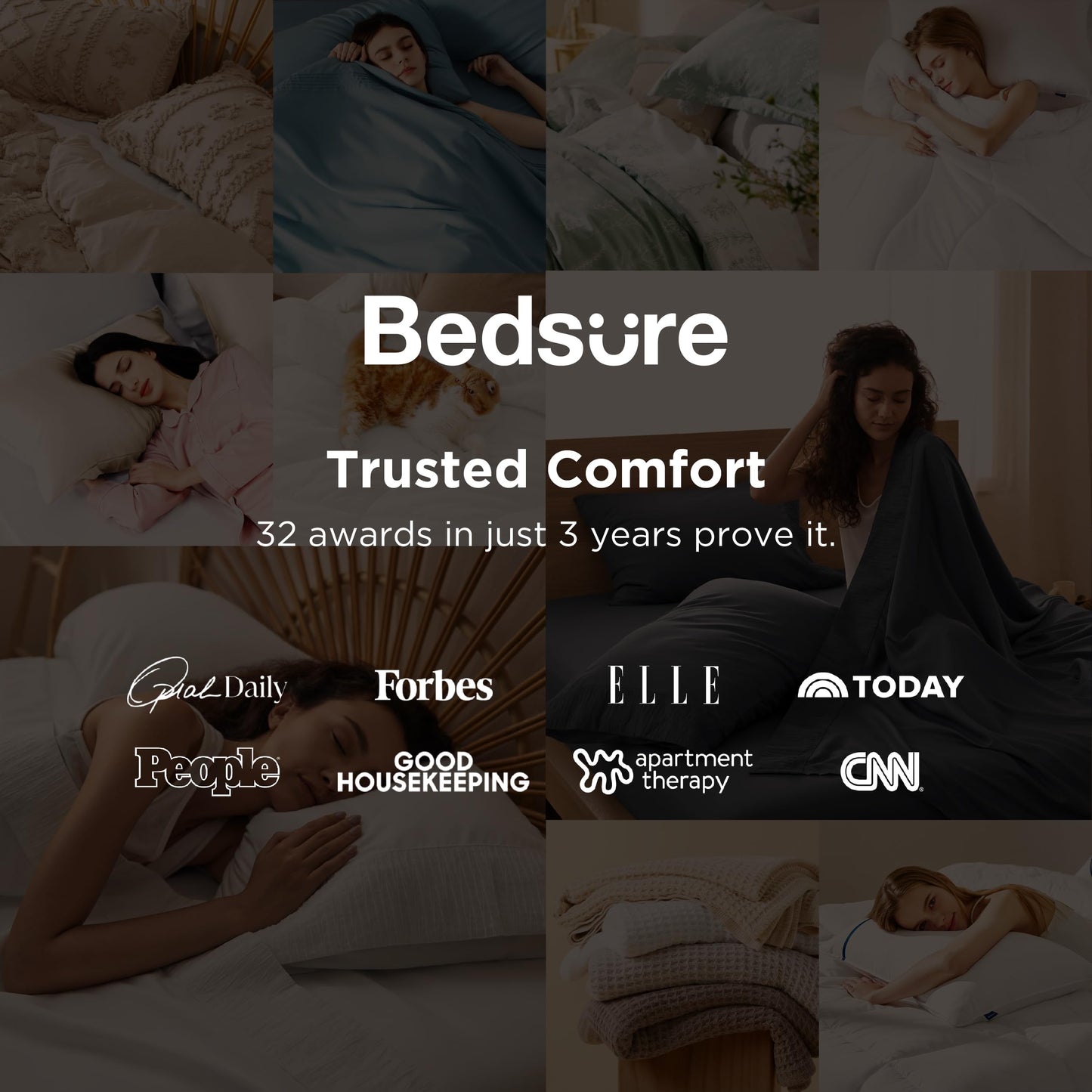 Bedsure Queen Sheet Set - 4 Pieces Soft Queen Size Sheets - Breathable & Cooling - Hotel Luxury - Easy Care Polyester Microfiber Bedding for Kids, Women, Men, Dark Grey