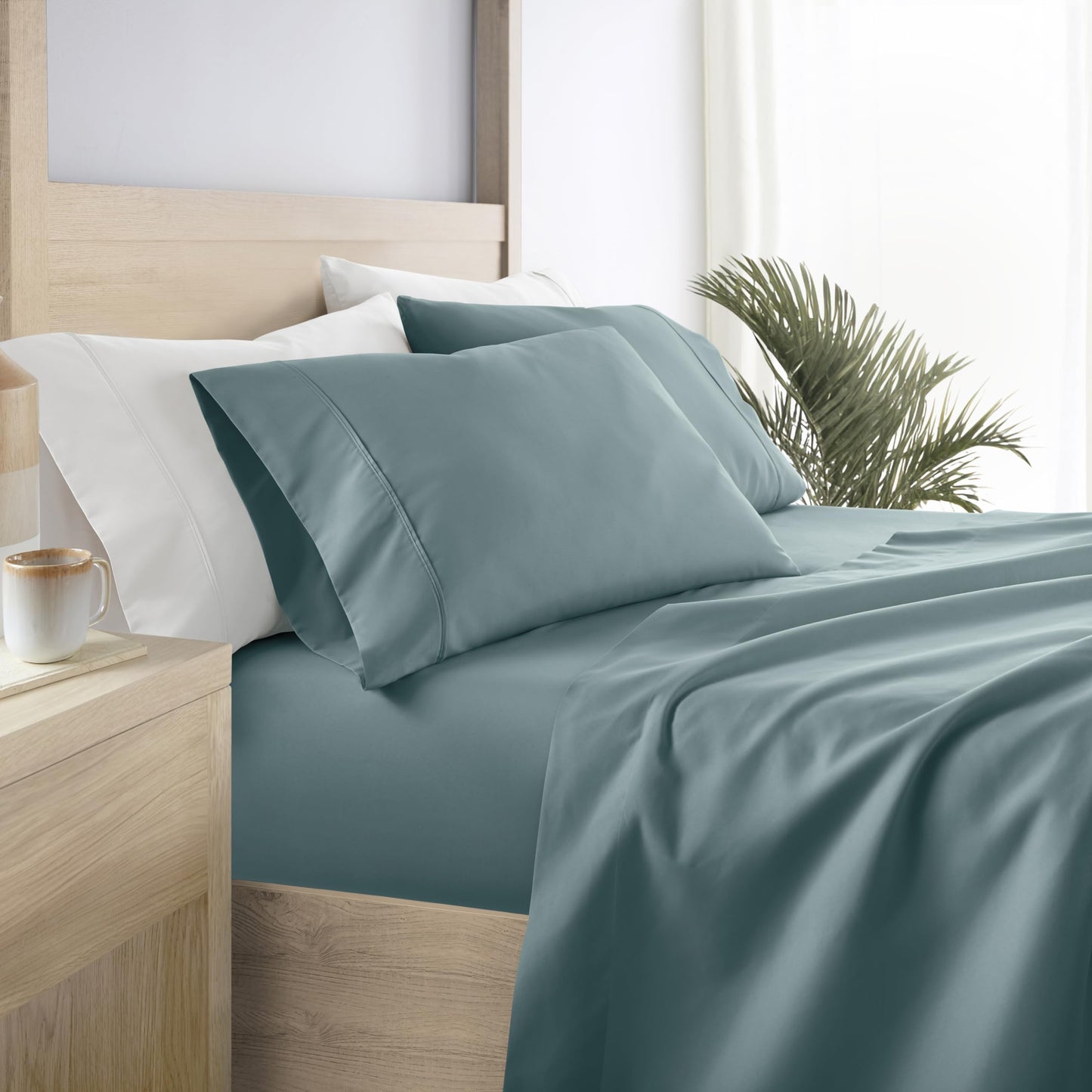 Linen Market Bed Sheets for Full Size Bed (Ocean) - Sleep Better Than Ever with These Soft and Cooling Full Sheets - Deep Pocket Fits 16" Thick Beds - 4 Piece Full Sheet Set