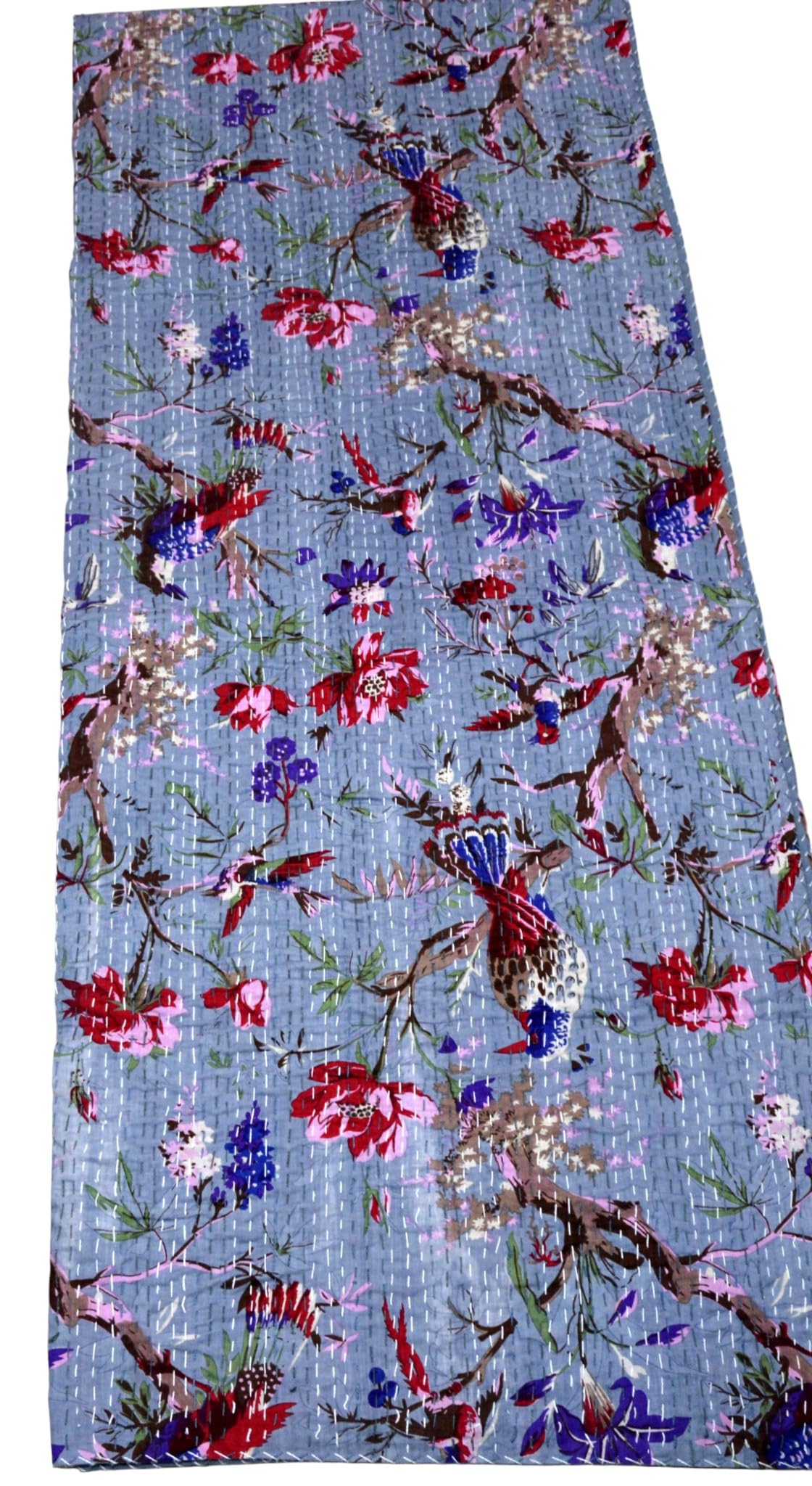 Arprani Boho Quilts Queen Size Cotton Quilt Blanket Throw Bedding Set Indian Blanket Vintage Kantha Quilt Reversible gudari Jaipuri bedsheets