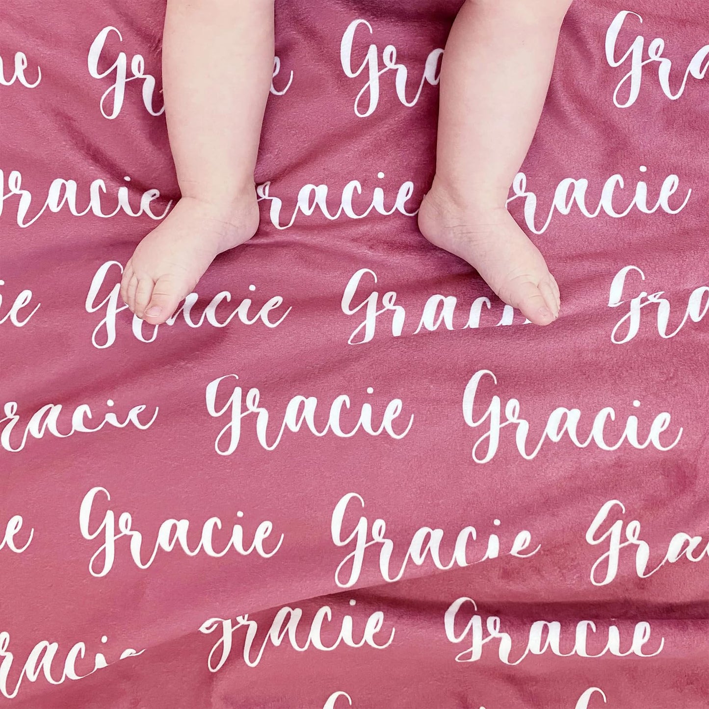 Yofair Ships Next Day, Personalized Baby Blanket with Name Custom Blanket with Letter Words Soft Plush Flannel Throw Blanket for Baby Kids Adults Friends Families