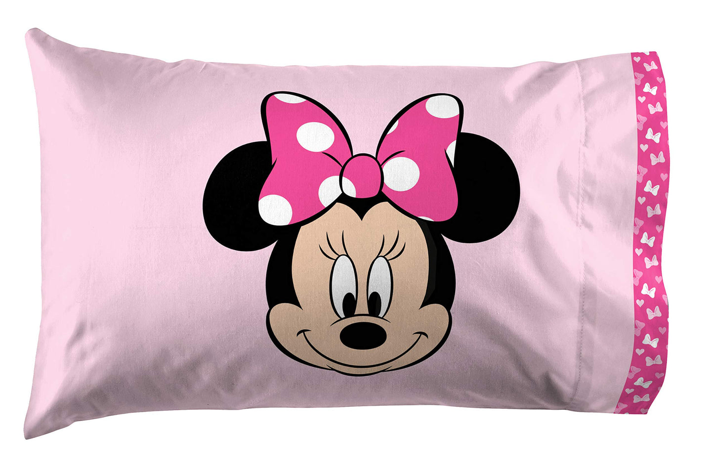 Jay Franco Disney Minnie Mouse Kids Full Size Sheet Set 4 Piece - Super Soft Microfiber, Deep Pocket Fitted, Flat & Pillowcases, Reversible, Fade Resistant, Machine Washable (Officially Licensed)