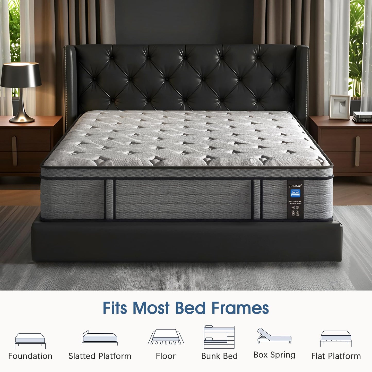 Extra Firm Queen Mattress,12 Inch Queen Mattress for Back Pain with Gel Memory Foam - Extra Lumbar Support & Shoulder Support,CertiPUR-US Certified,Edge Reinforcement,Fiberglass Free - No Odor