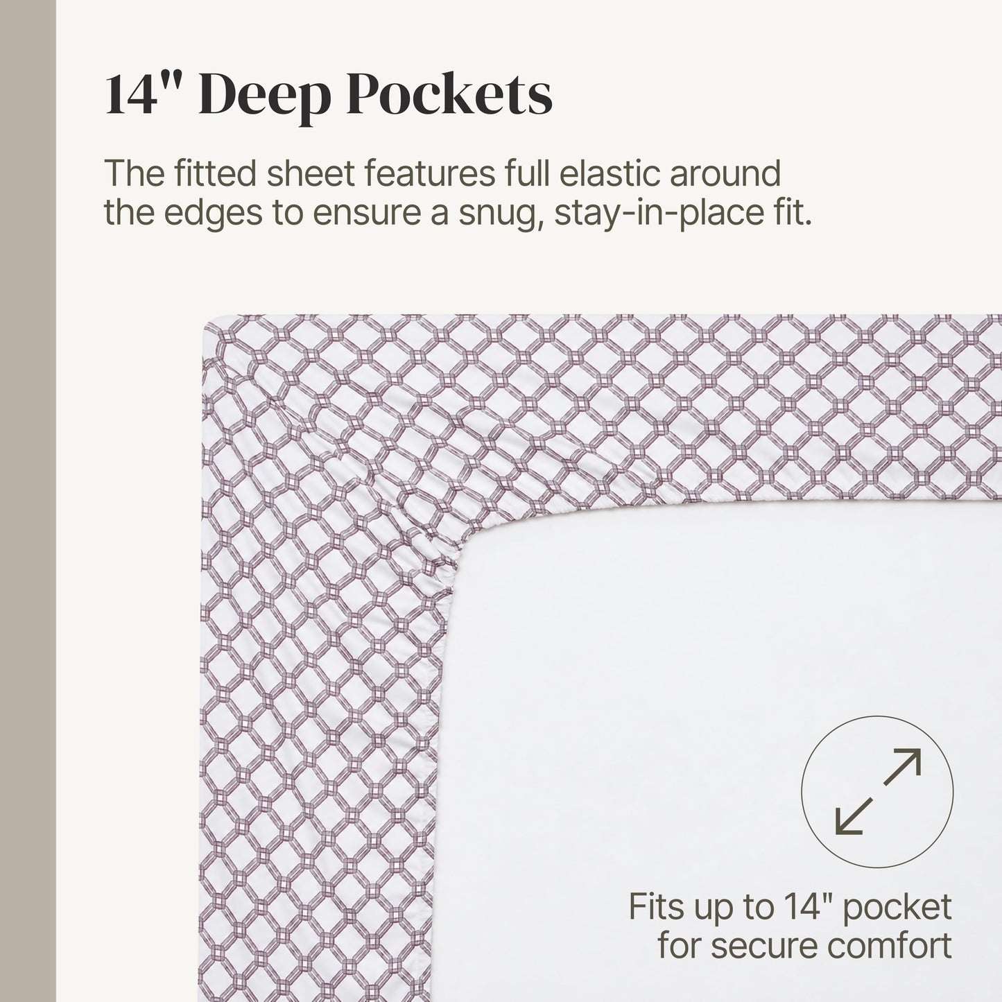 Modern Threads Printed 4-Piece Extra Soft Bedding Sheets & Pillowcase Set, Deep Pocket up to 16 inch Mattress Cara Full