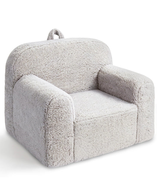 Pterying Kids Chair with Washable Soft Sherpa Cover