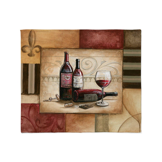 CafePress Wine and Chocolate 2 Throw Blanket Super Soft Fleece Plush Throw Blanket, 60"x50"