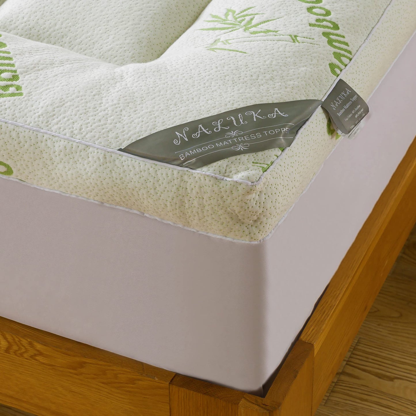 Bamboo_Viscose Mattress Topper Full Size, Cooling Extra Thick Breathable Mattress pad, 8-21”Deep Pocket Soft Quilted Fitted Mattress Cover with Down Alternative Fill