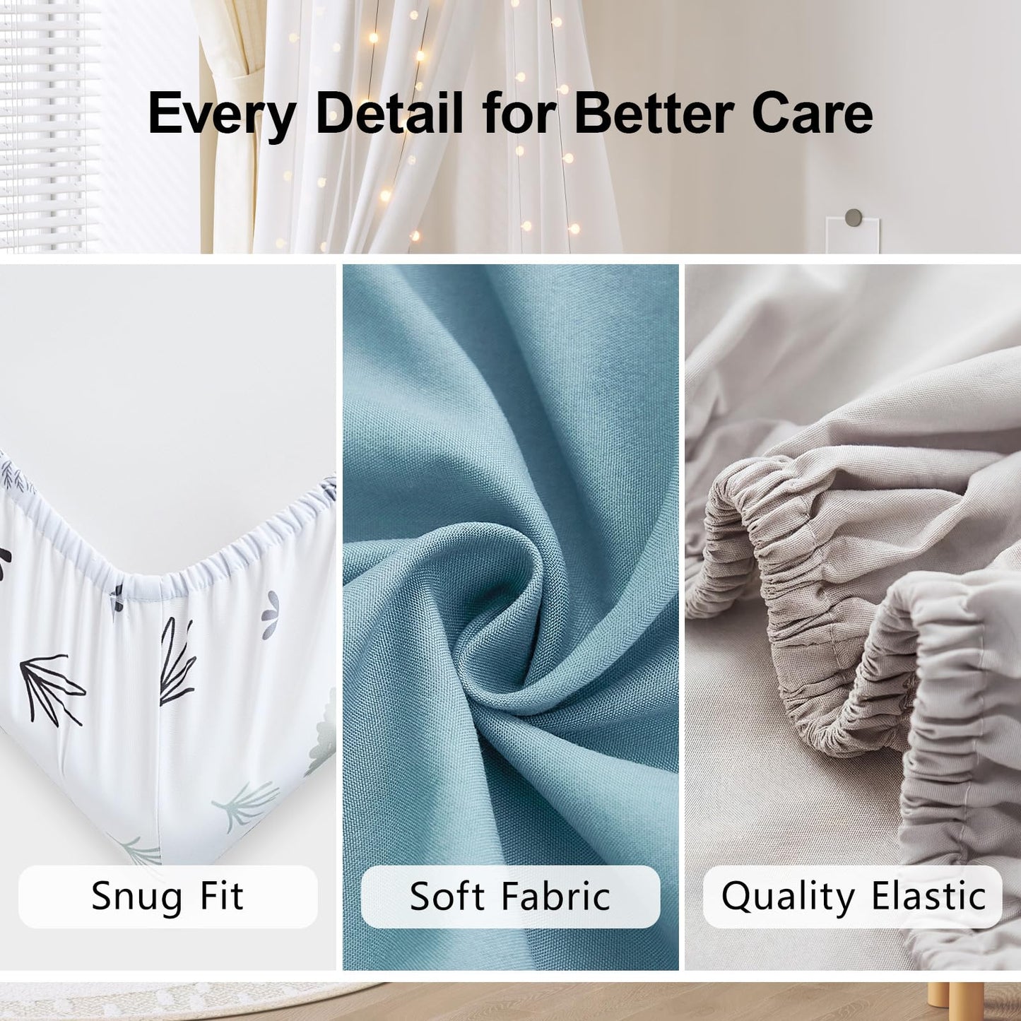 4 Pack Baby Crib Sheets for Boys Girls - Ultra Soft & Skin-Friendly Fitted Crib Sheet for Standard Crib and Toddler Mattress, 52"x28"(Teal)