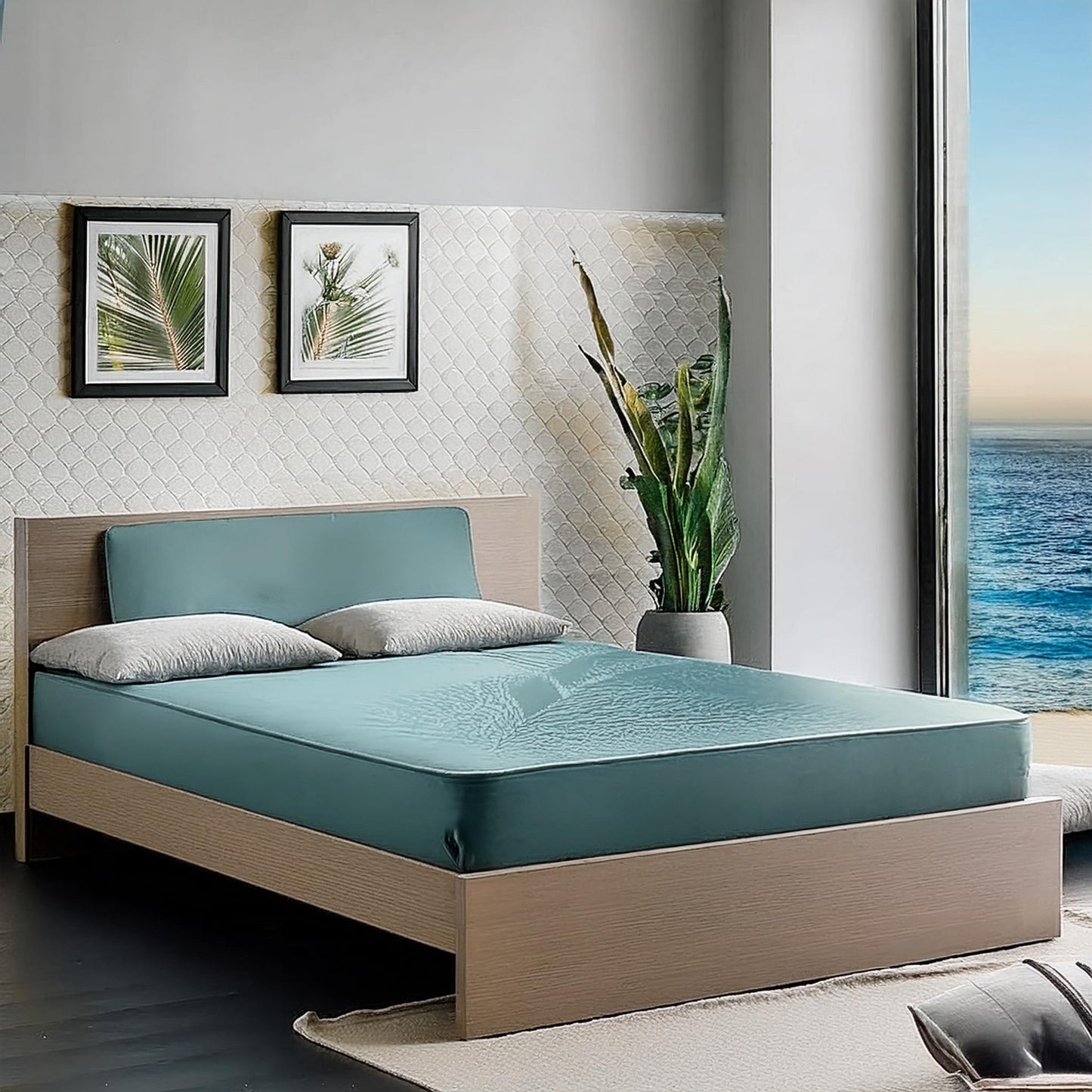 Waterproof Mattress,Cooling Foam Plush Firm Bedwetting flippable White Noise,Easy to Clean,Durable Soft Vinyl Sealed Seams Hospital Bed Mattress,Camping (7", Twin)