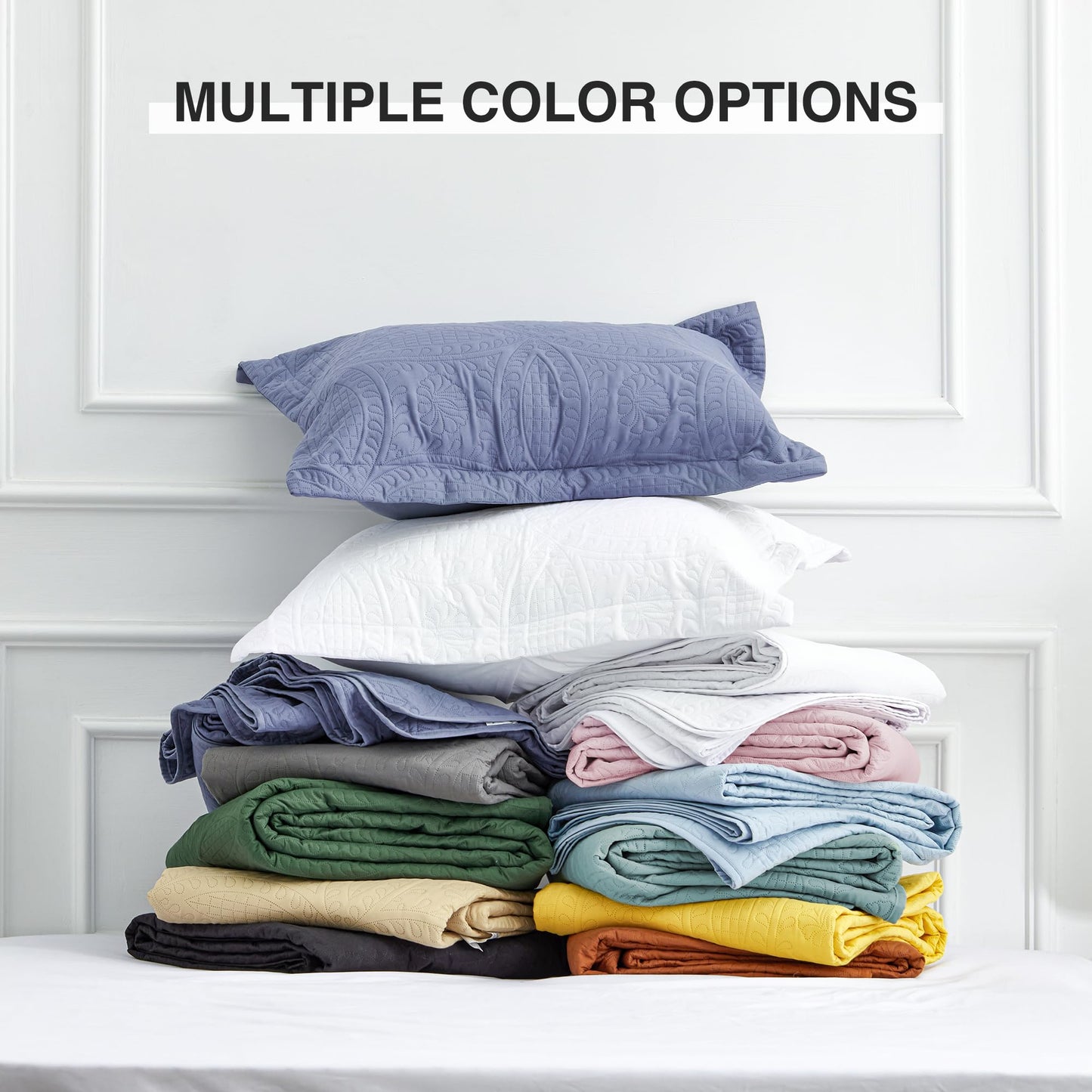 Love's cabin California King Size Quilt Bedding Set White Bedspreads - Cal King Summer Lightweight Bedspread Comforter - Coin Pattern Coverlet for All Season - 3 Pieces (1 Quilt, 2 Pillow Shams)