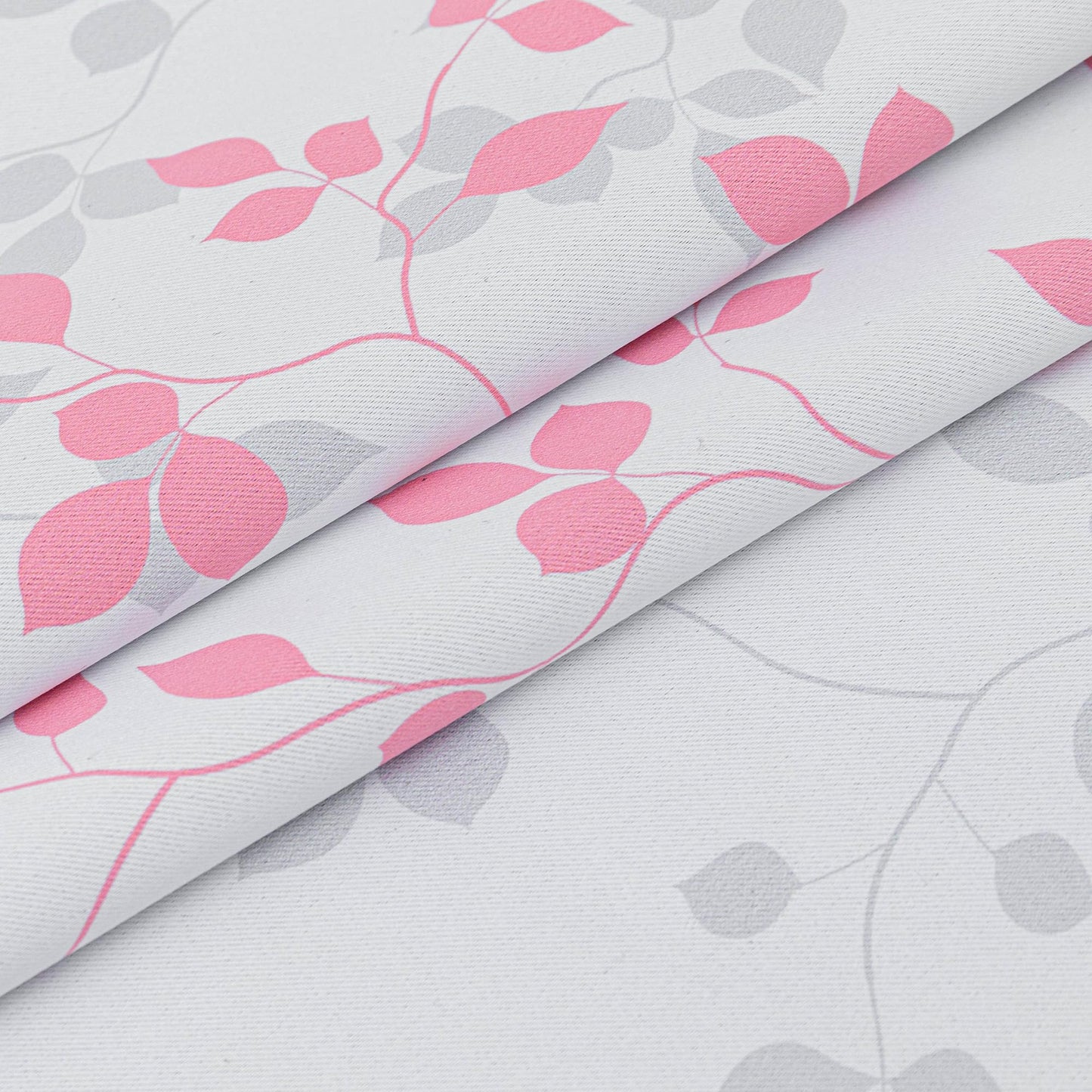 MEETSKY Pink Curtains for Girls Bedroom 95% Blackout Nursery Curtains 84 Inches Long- Leaf Patterned Curtain for Kids Nursery Thermal Insulated Grommet Window Drapes, Each Panels 52 Inch Wide