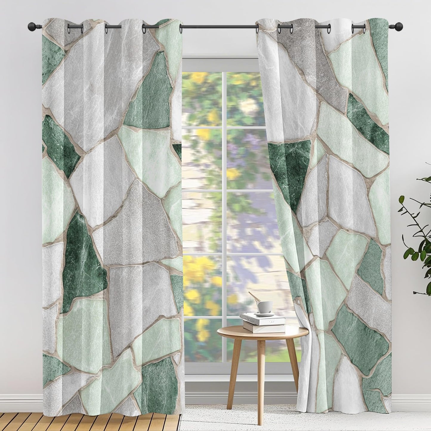 Marble Curtains for Living Room